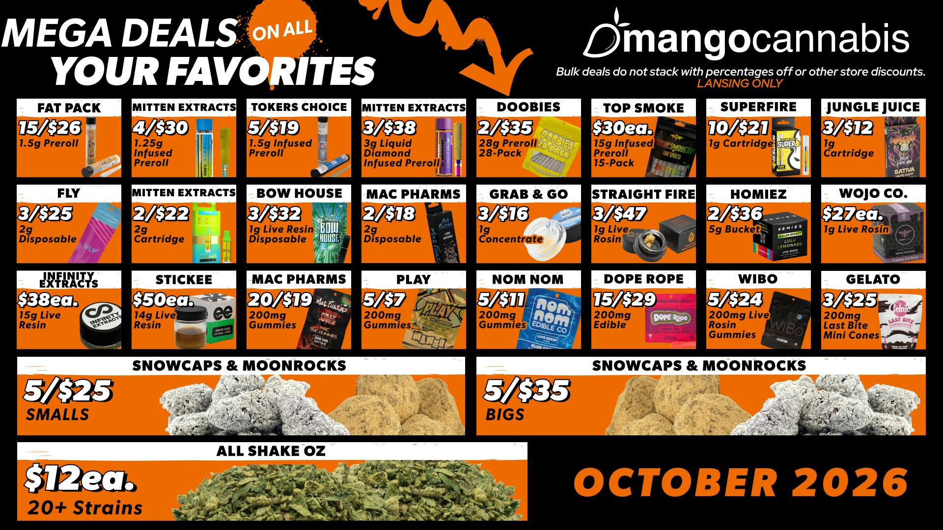 Mango Cannabis - Lansing Unbeatable Mega Deals!