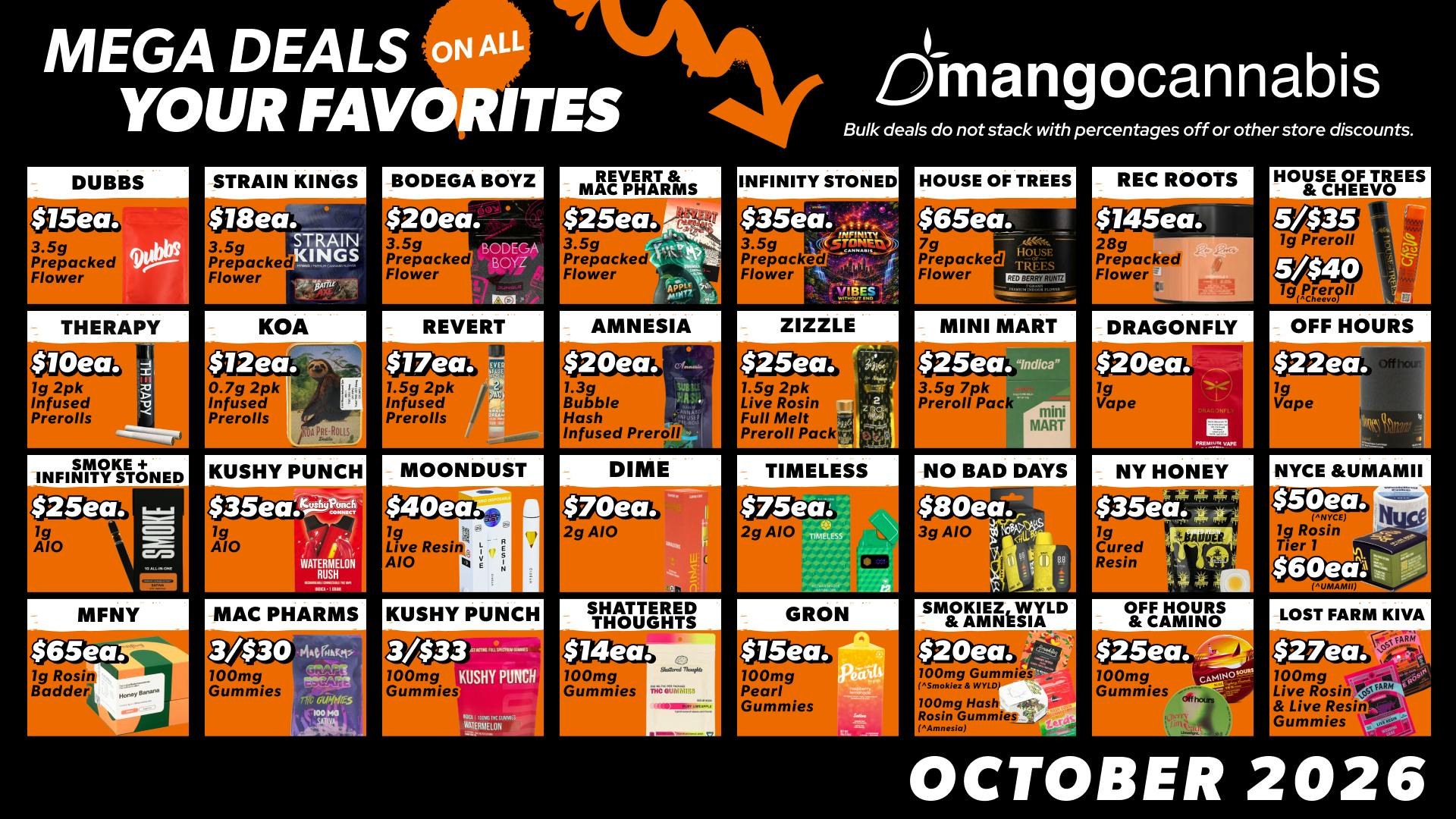 Mango Cannabis - Rochester Unbeatable MEGA Deals!