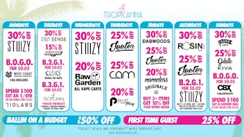 Tropicanna Dispensary and Weed Delivery - Tustin Ballin on a Budget | 50% Off