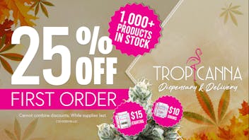 Tropicanna Dispensary and Weed Delivery 25% Off First Purchase