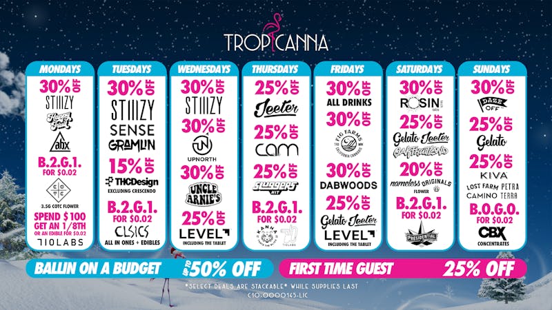 Tropicanna Dispensary and Weed Delivery - Garden Grove Ballin on a Budget | 50% Off