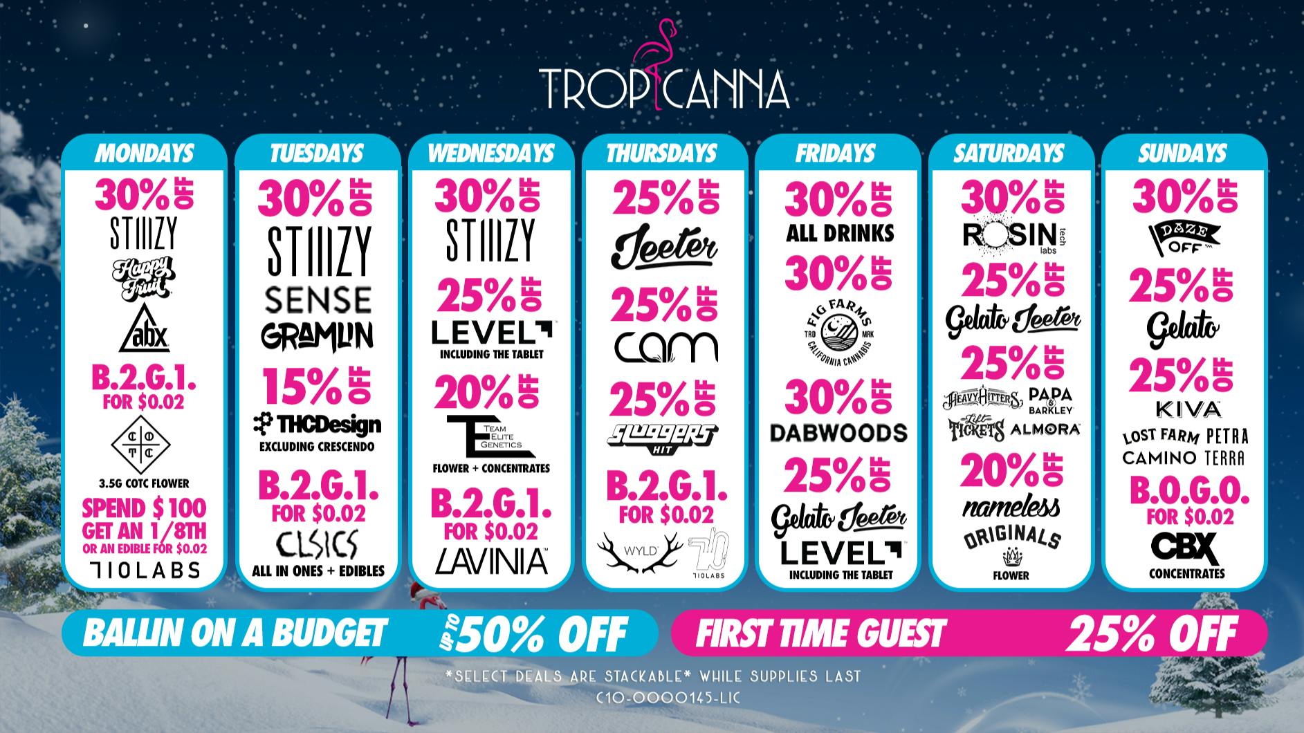 Tropicanna Dispensary and Weed Delivery - Garden Grove Ballin on a Budget | 50% Off