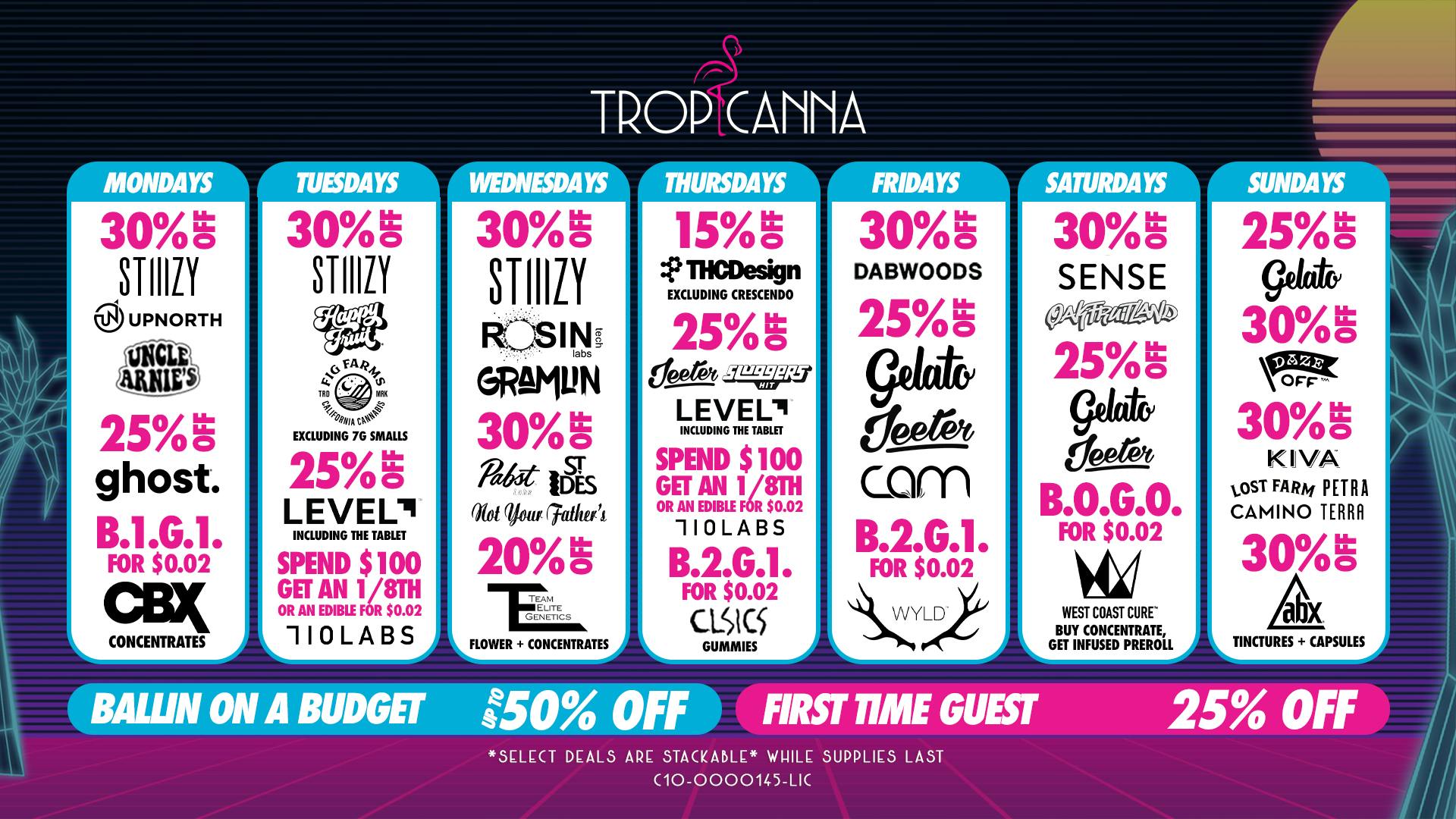 Tropicanna Dispensary and Weed Delivery - Garden Grove Ballin on a Budget | 50% Off