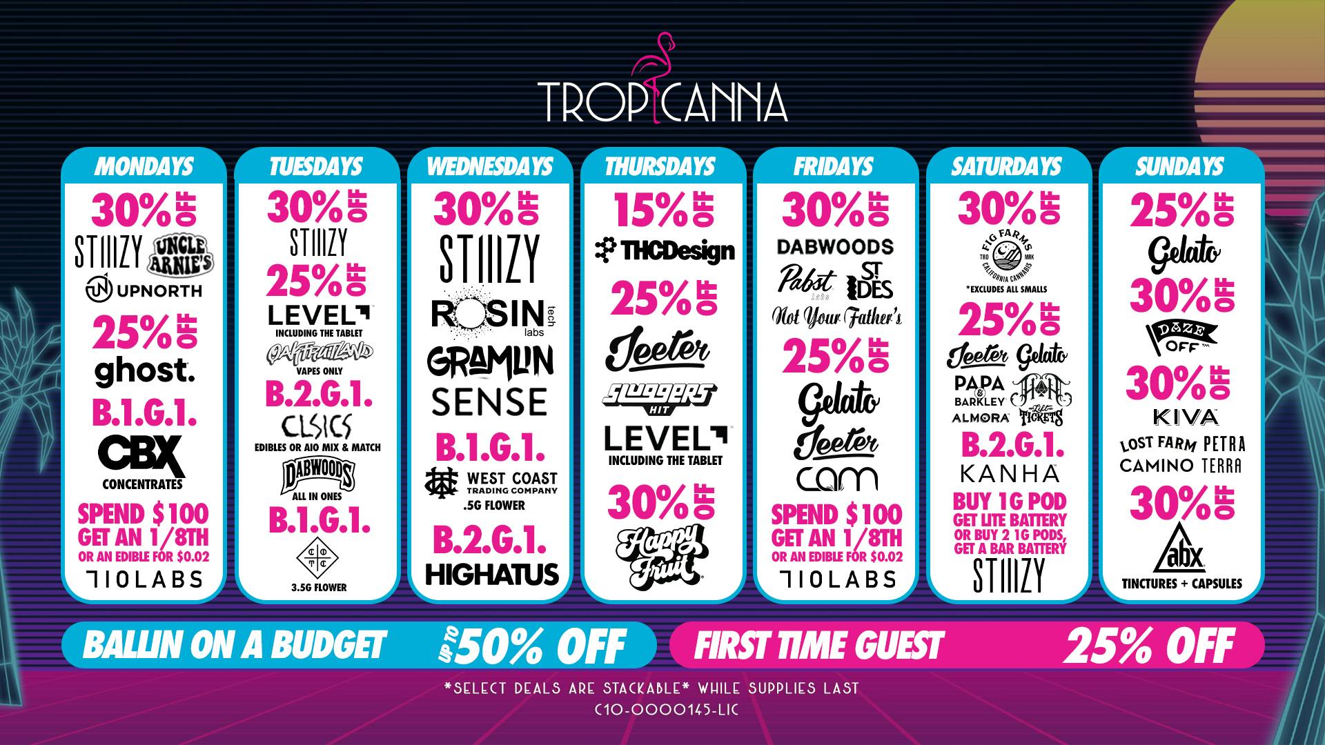 Tropicanna Dispensary and Weed Delivery - Garden Grove Ballin on a Budget | 50% Off