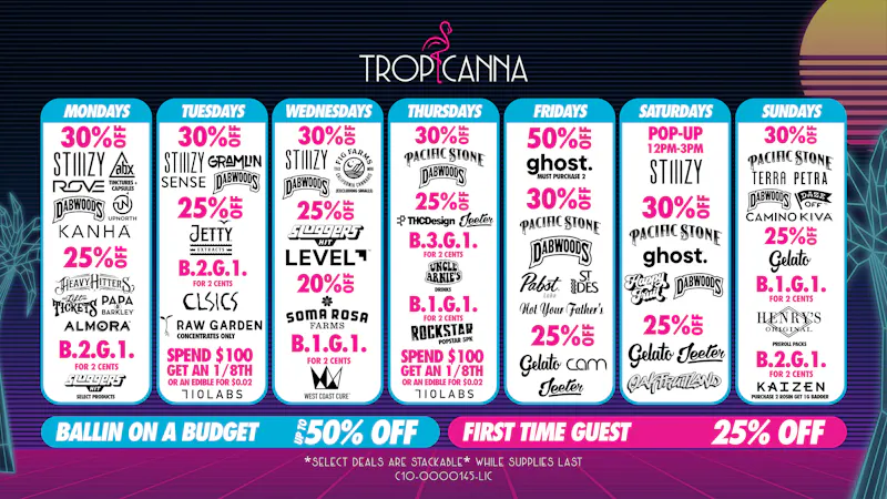 Tropicanna Dispensary and Weed Delivery - Irvine Ballin on a Budget | 50% Off