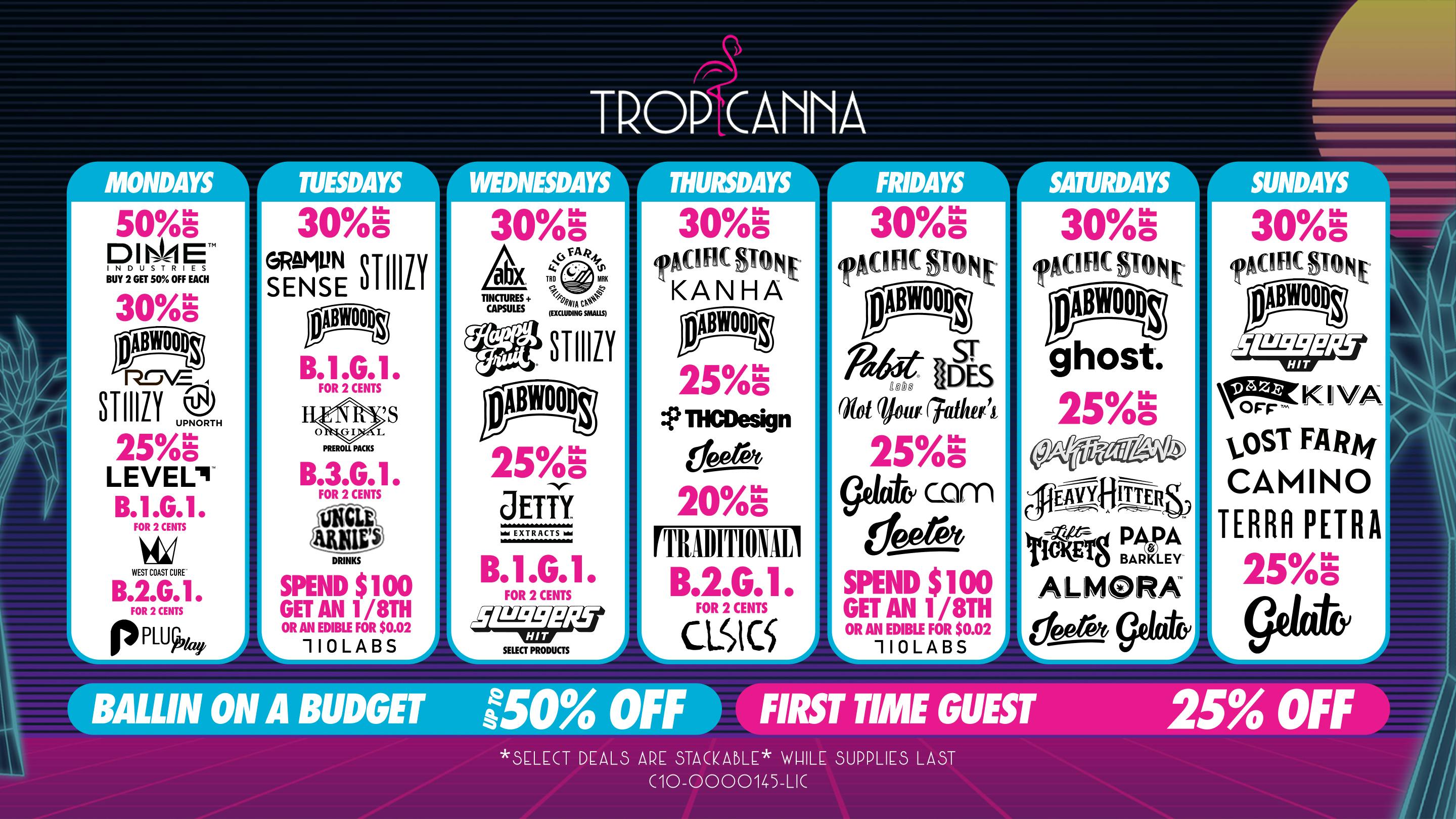 Tropicanna Dispensary and Weed Delivery - Irvine Ballin on a Budget | 50% Off