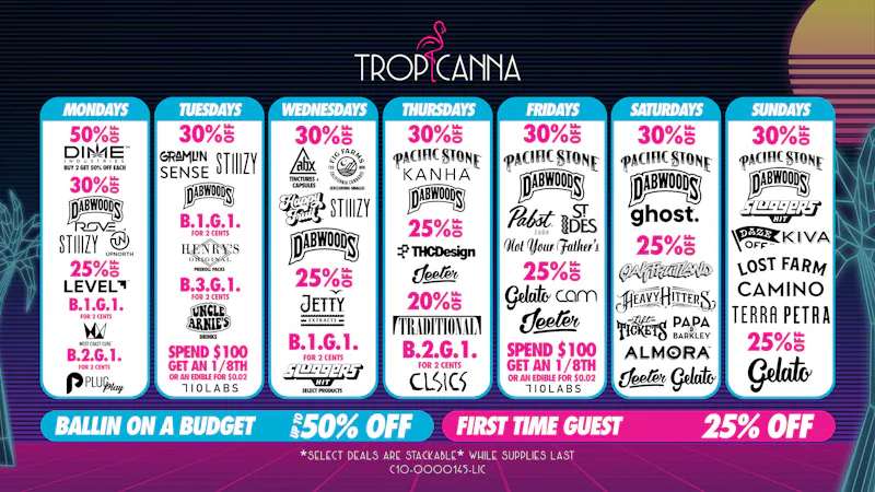 Tropicanna Dispensary and Weed Delivery - Irvine Ballin on a Budget | 50% Off