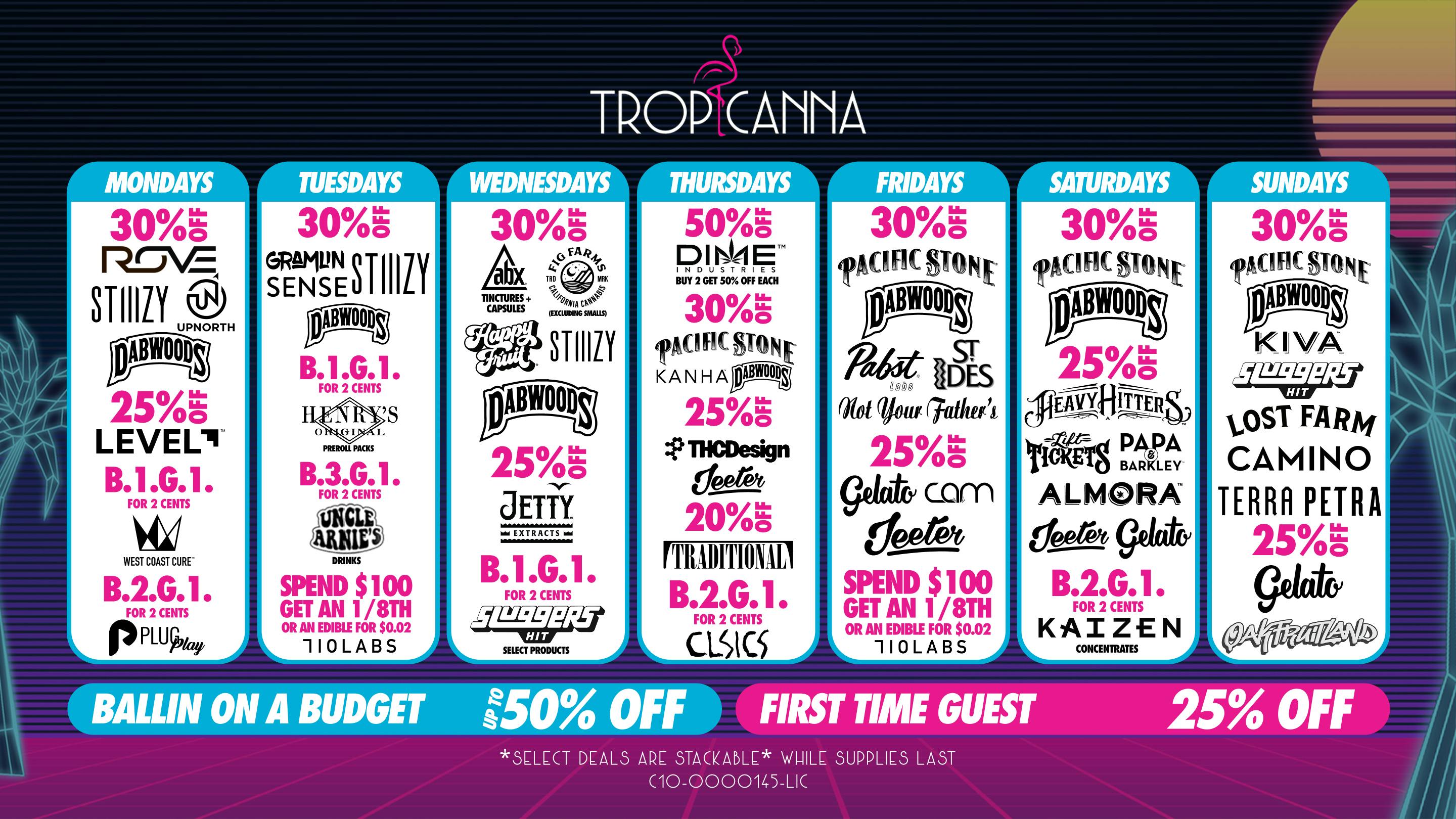 Tropicanna Dispensary and Weed Delivery - Garden Grove Ballin on a Budget | 50% Off