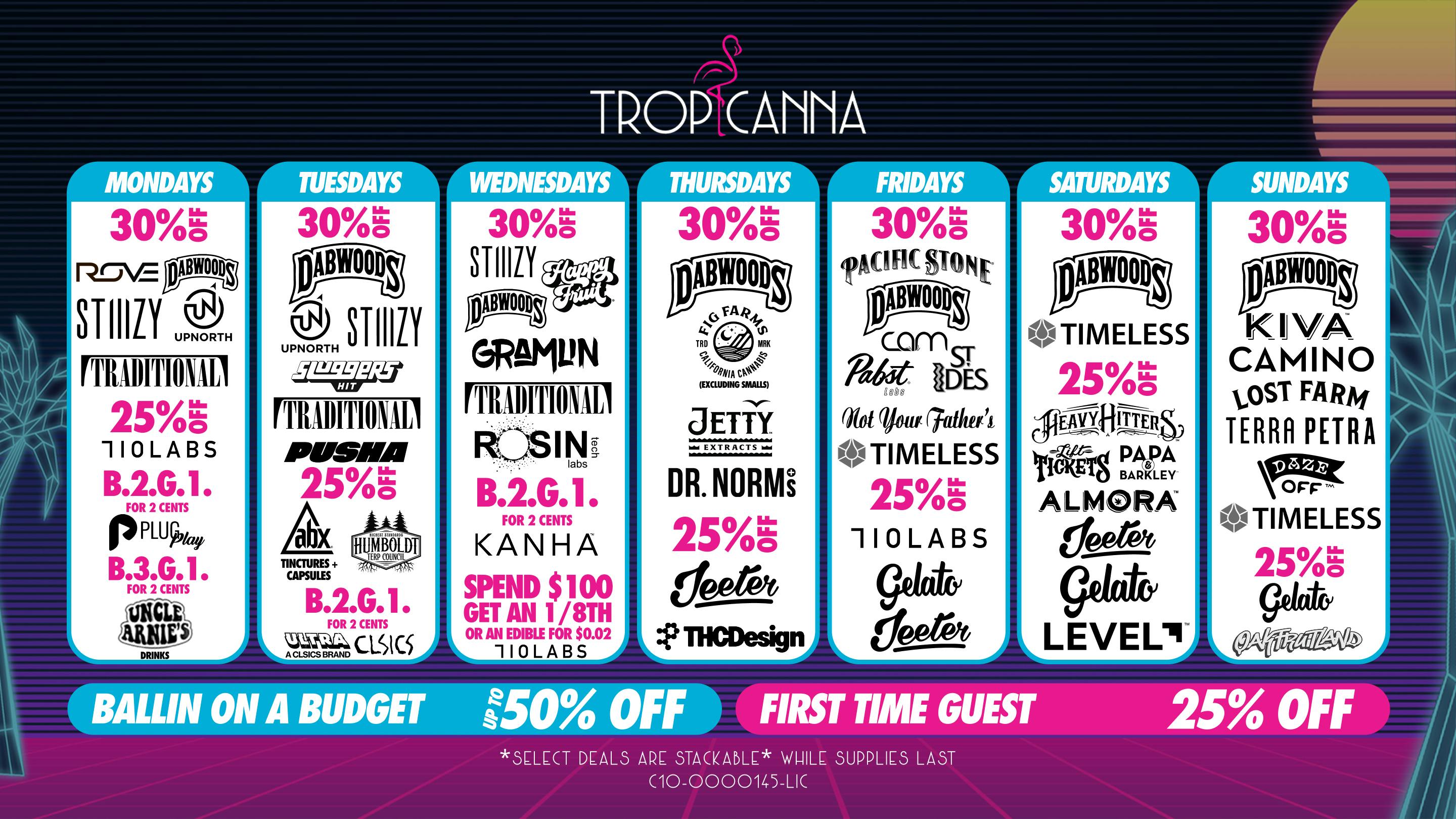 Tropicanna Dispensary and Weed Delivery - Irvine Ballin on a Budget | 50% Off