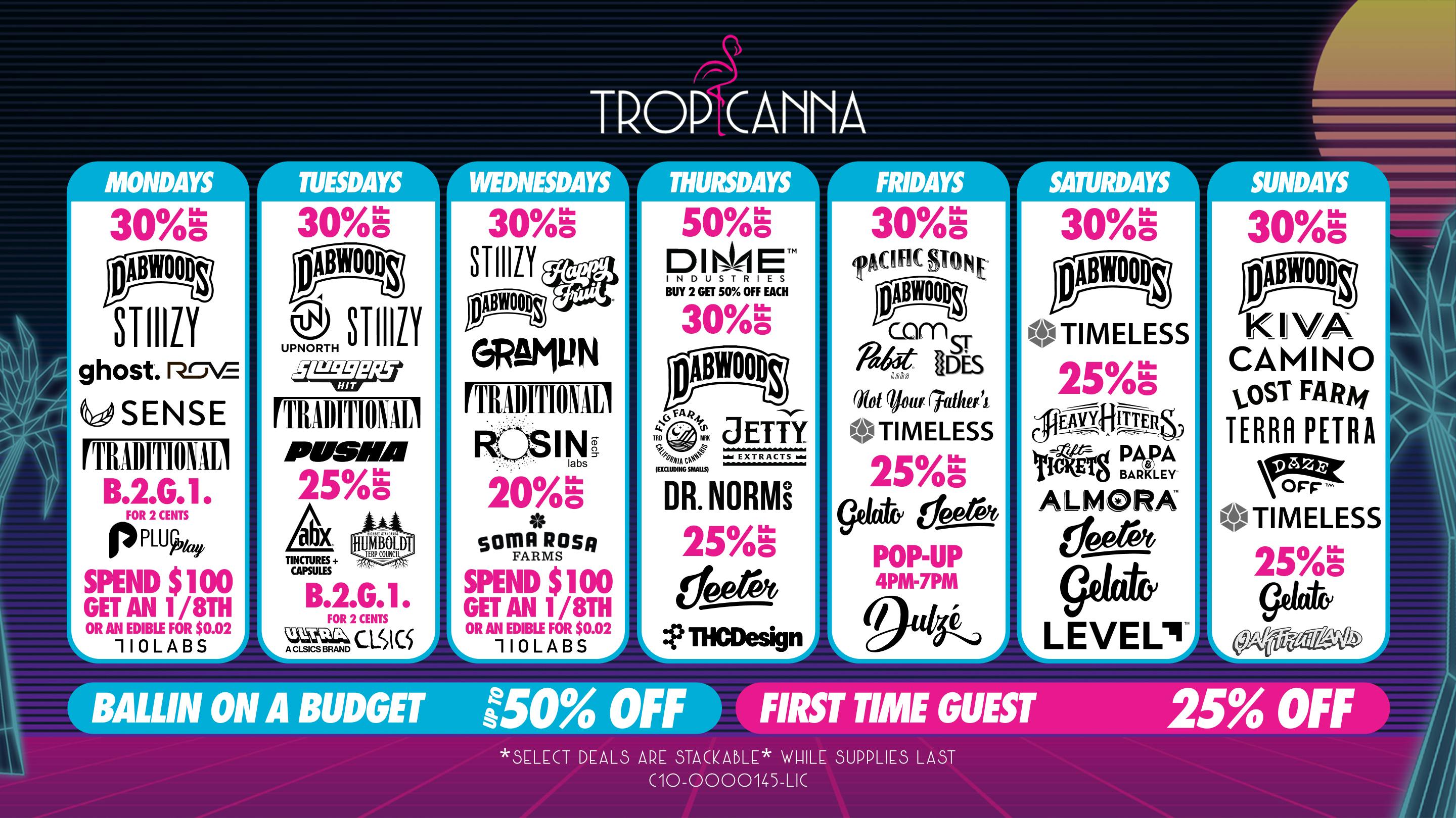 Tropicanna Dispensary and Weed Delivery - Garden Grove Ballin on a Budget | 50% Off