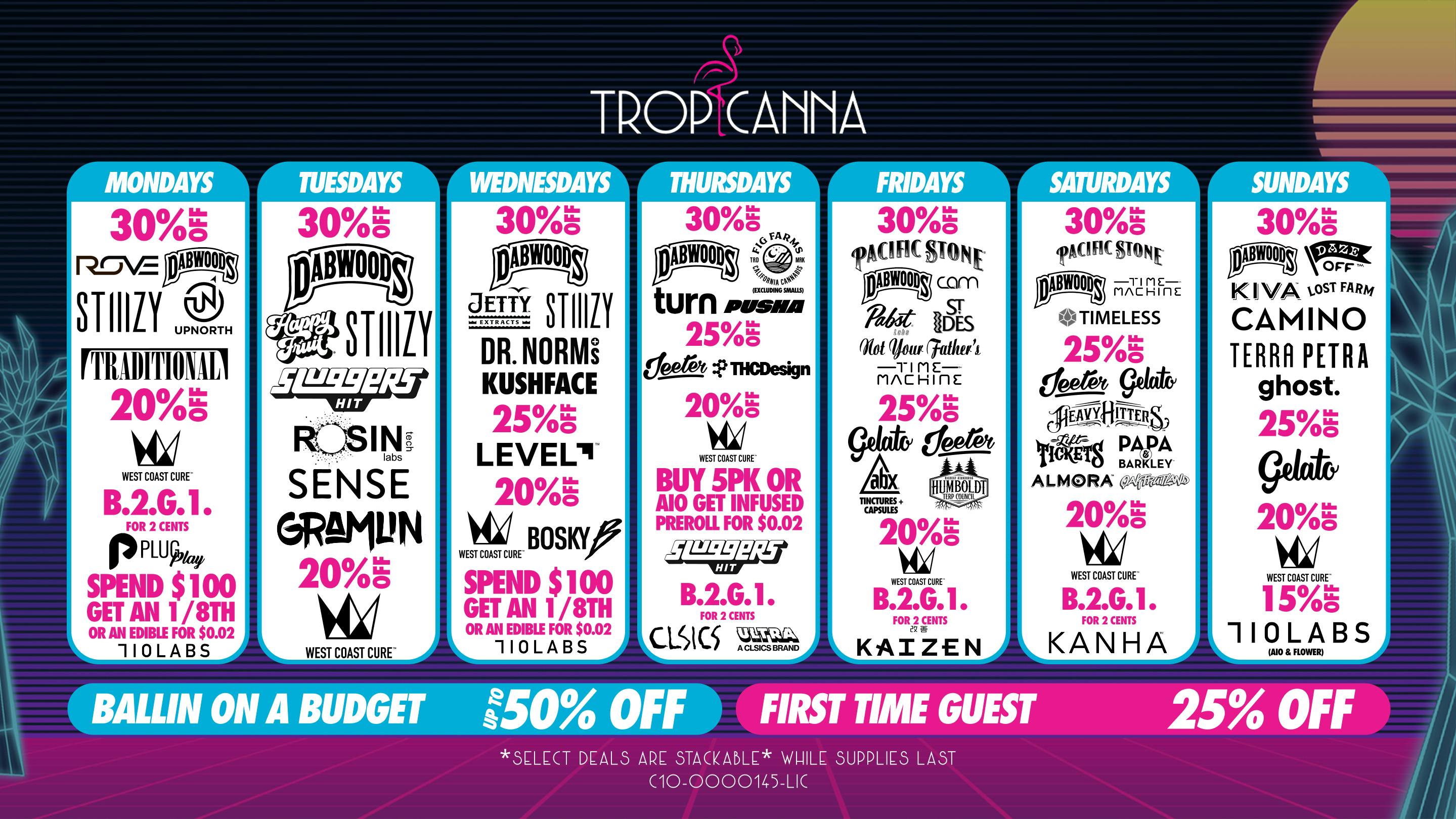 Tropicanna Dispensary and Weed Delivery - Irvine Ballin on a Budget | Up To 50% Off