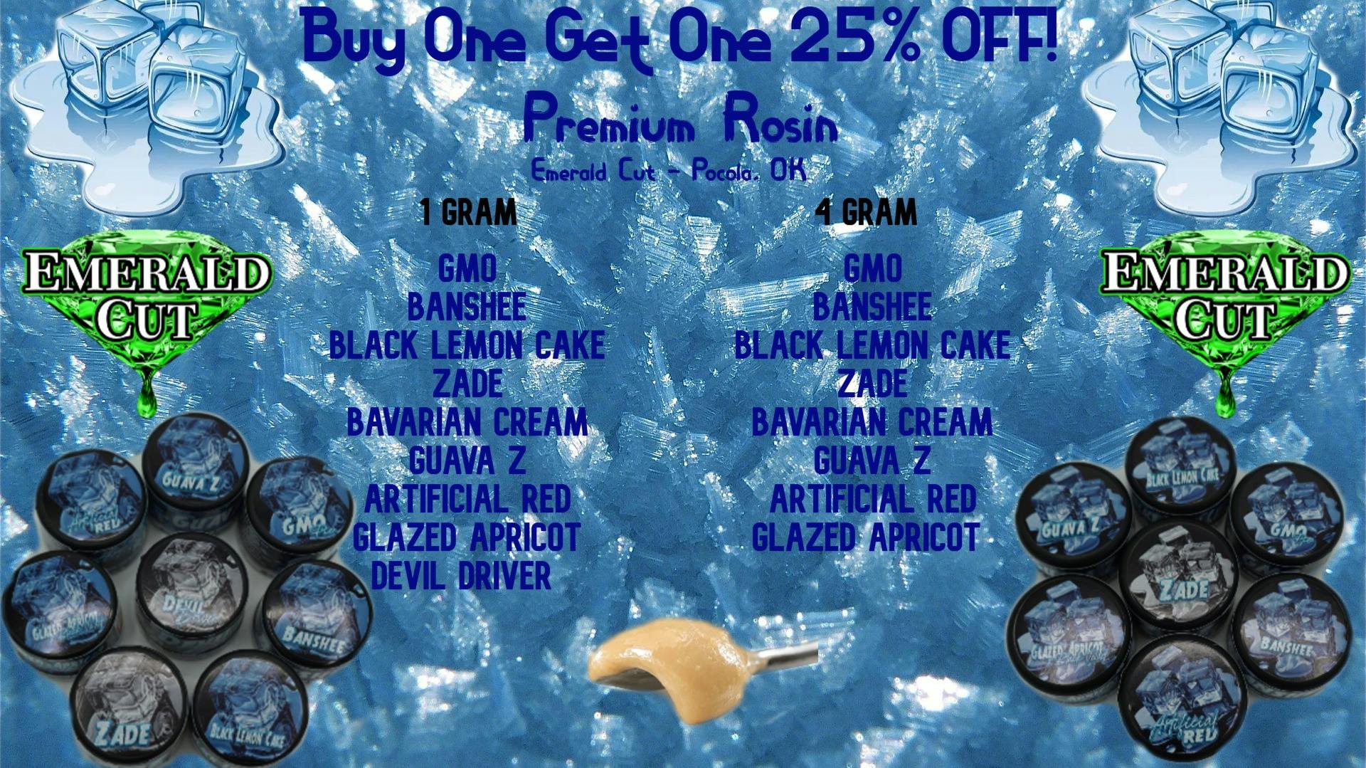 Emerald Cut Buy One Get One 25% OFF!