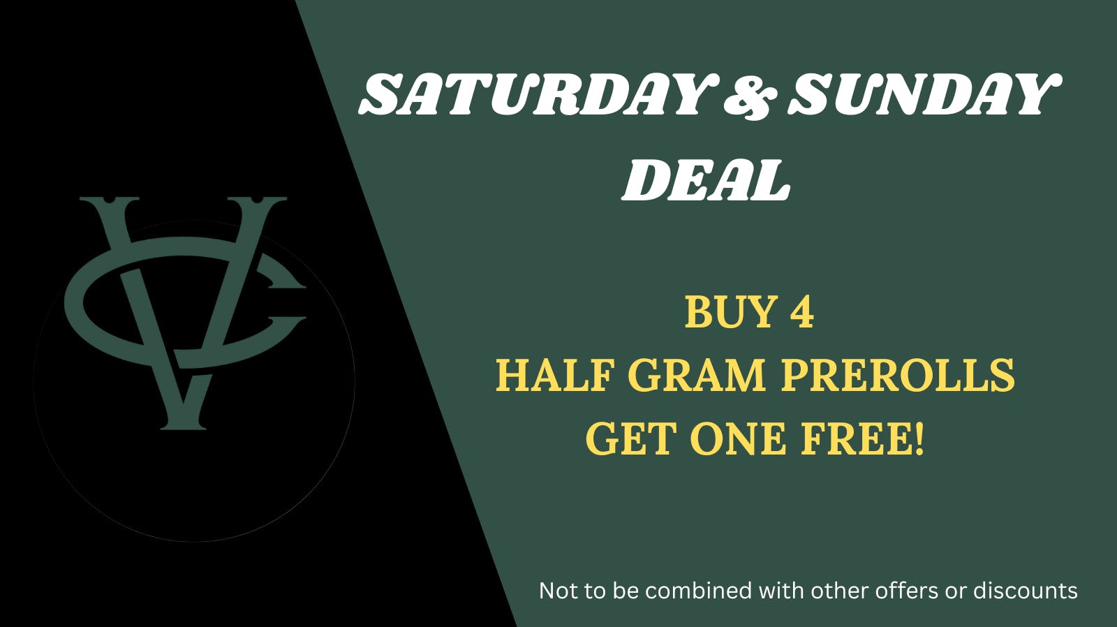 Vacationland Cannabis Company BUY 4 PREROLLS GET ONE FREE