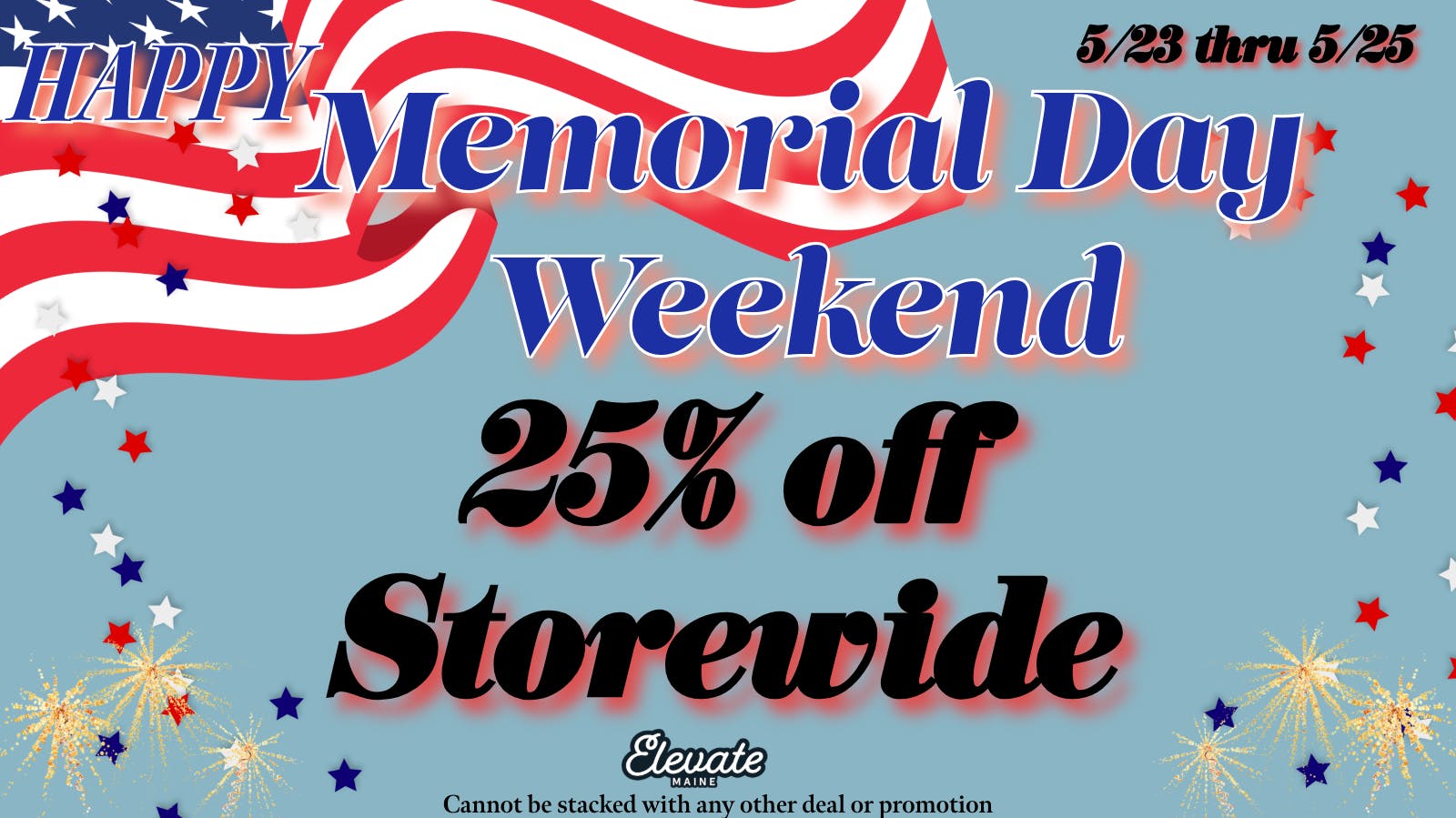 Elevate Maine - Yarmouth Memorial Weekend Sale