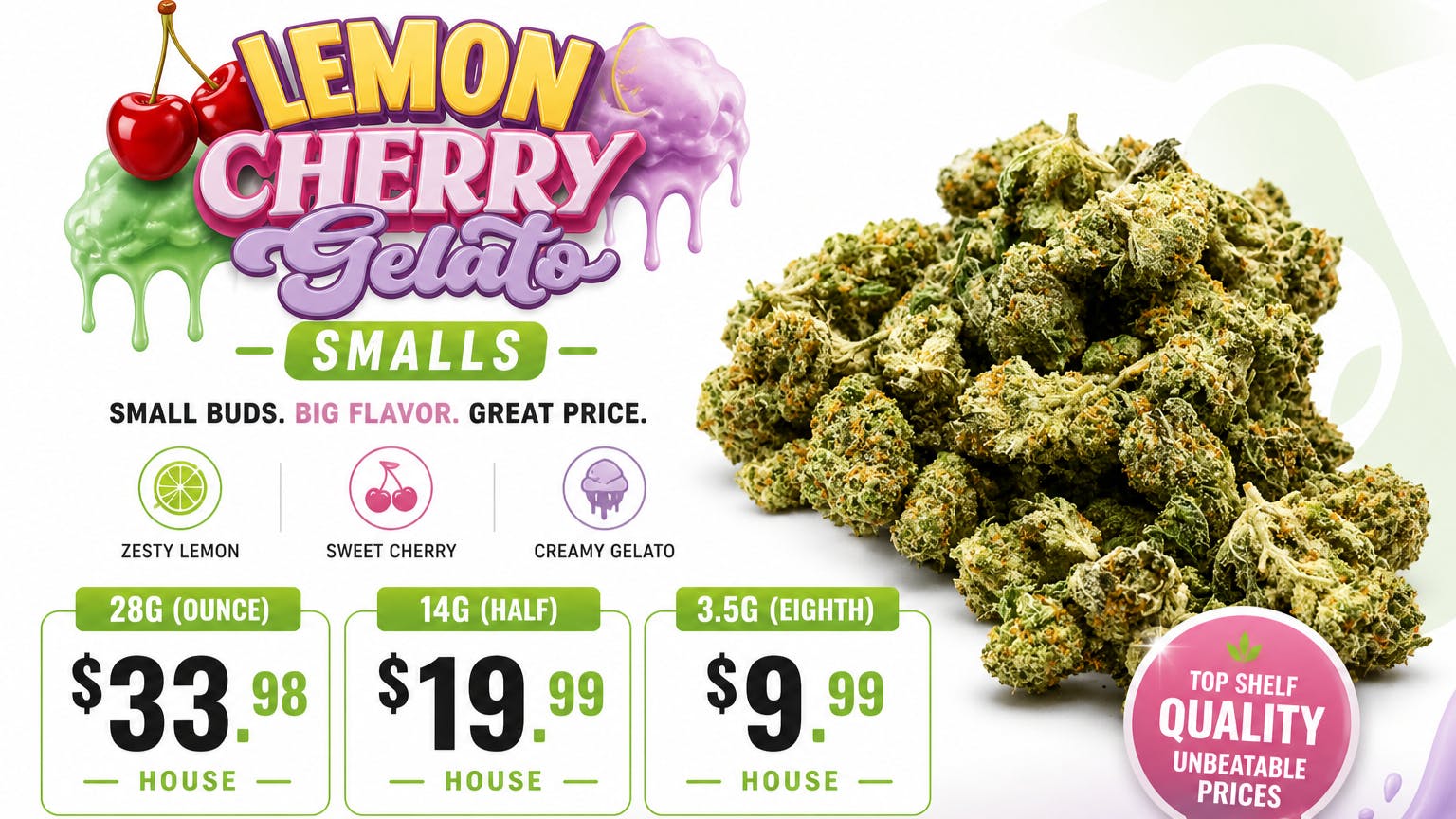 Bleu Diamond Lemon Cherry Gelato $33.98 Ounce House