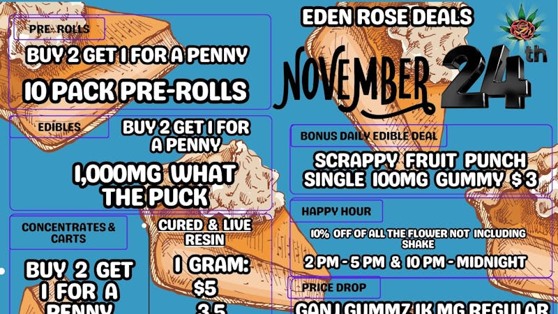 Eden Rose Dispensary - South EDEN ROSE NOVEMBER 2025 DEALS