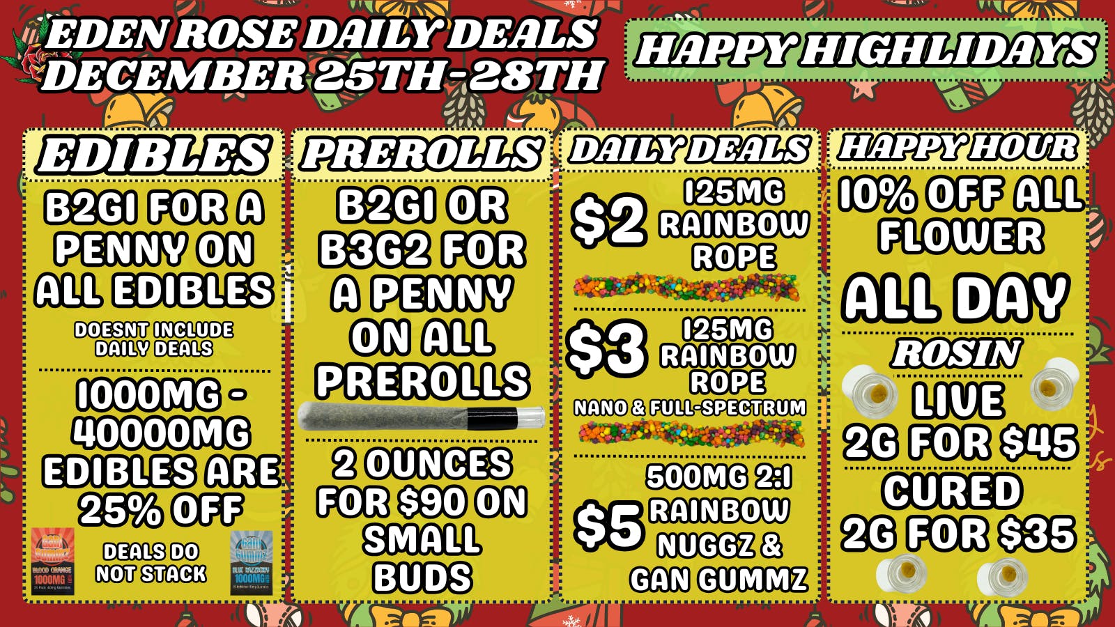 Bloom Cannabis Co - Mustang Eden Christmas Weekend!