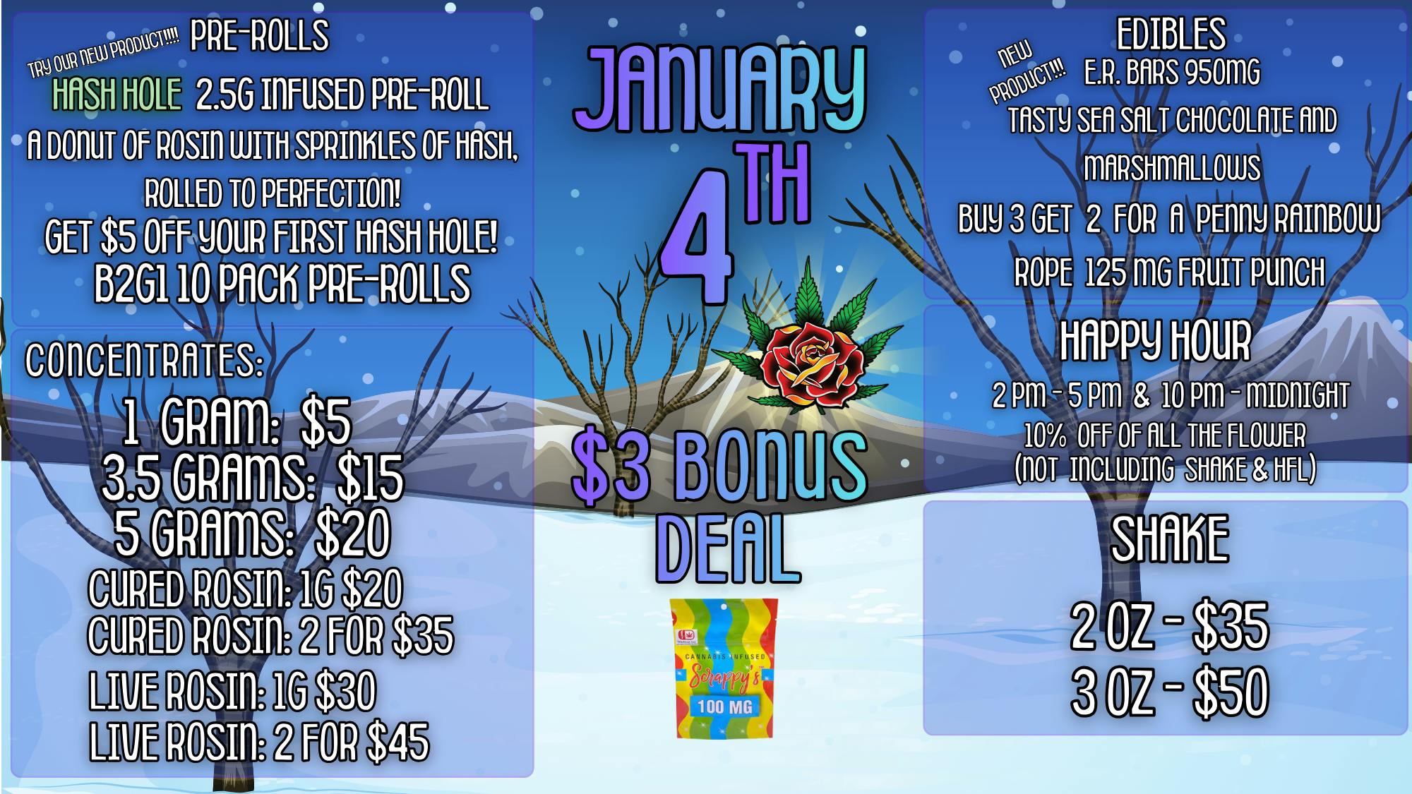 Bloom Cannabis Co - Mustang $5 OFF FIRST HASH HOLE 2.5G INFUSED PRE ROLL