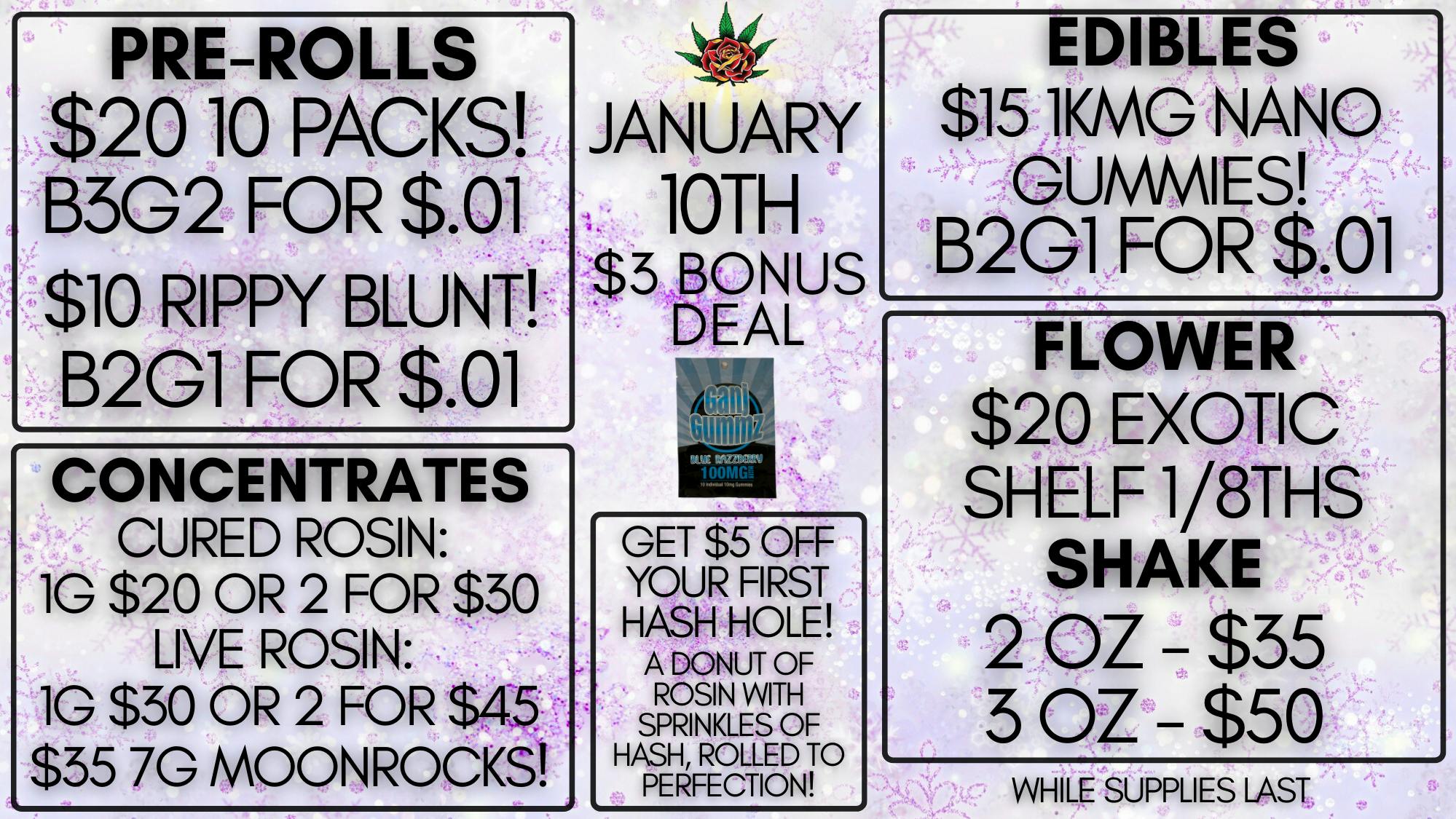 Eden Rose Dispensary $2 OFF SCRAPPY 100MG
