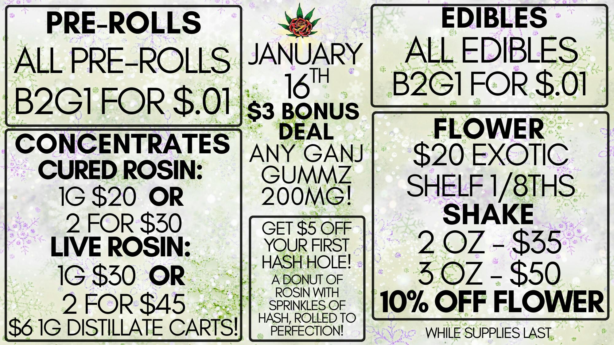 Bloom Cannabis Co - Mustang Eden Rose Daily Deal 1/16/26