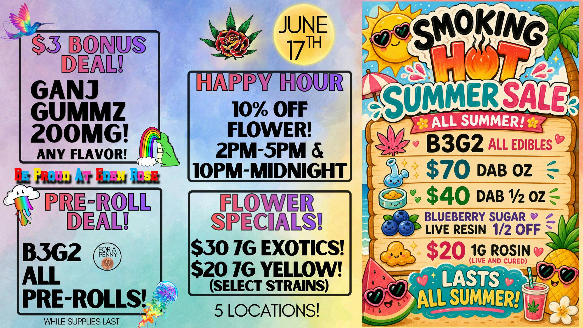 Bloom Cannabis Co - Mustang Eden Rose Daily Deals 6/17/26