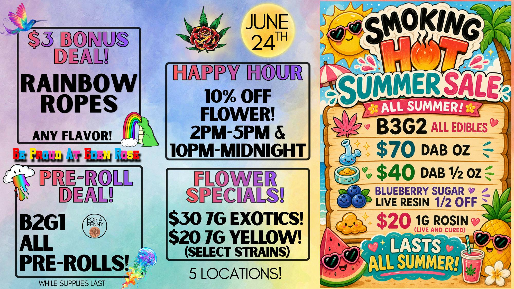 Eden Rose Dispensary - South Eden Rose Daily Deals 6/24/26