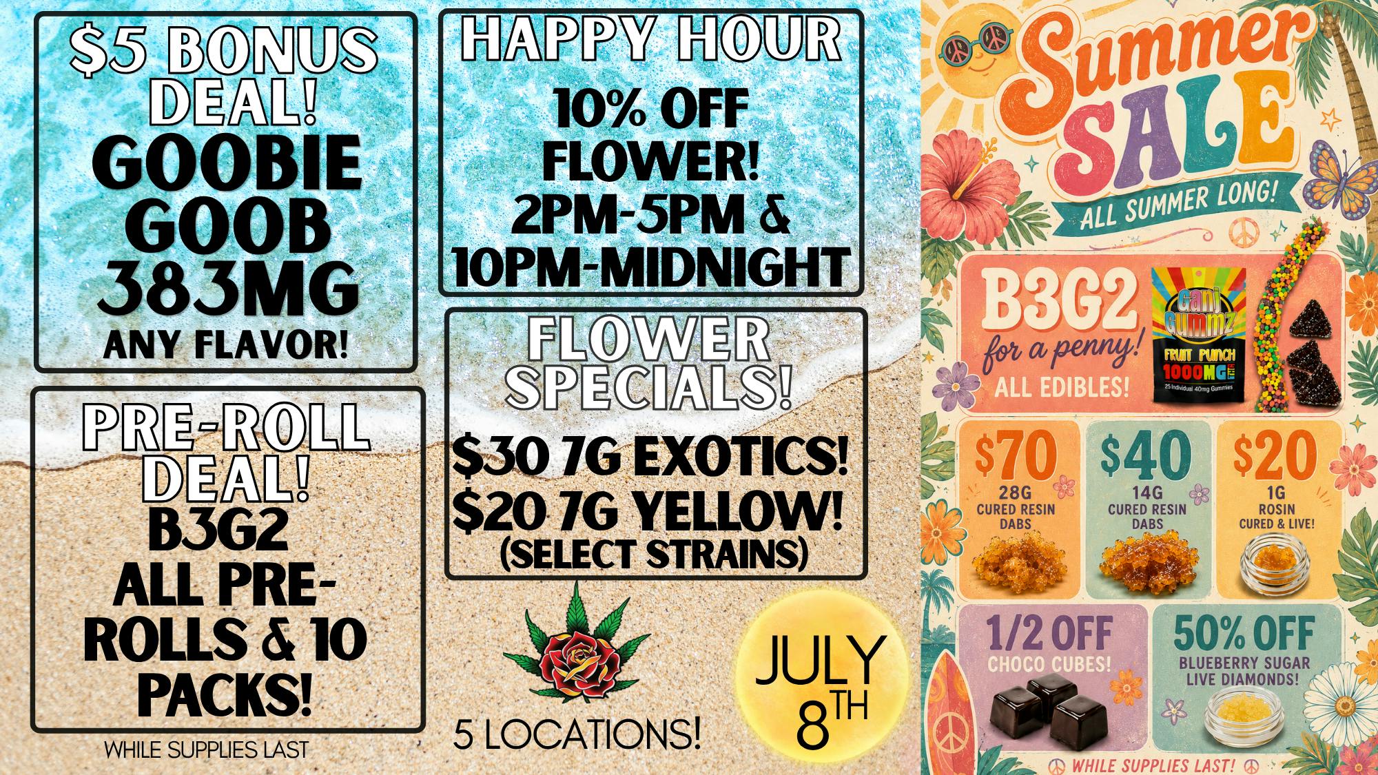 Eden Rose Dispensary Eden Rose Daily Deals 07/08/26