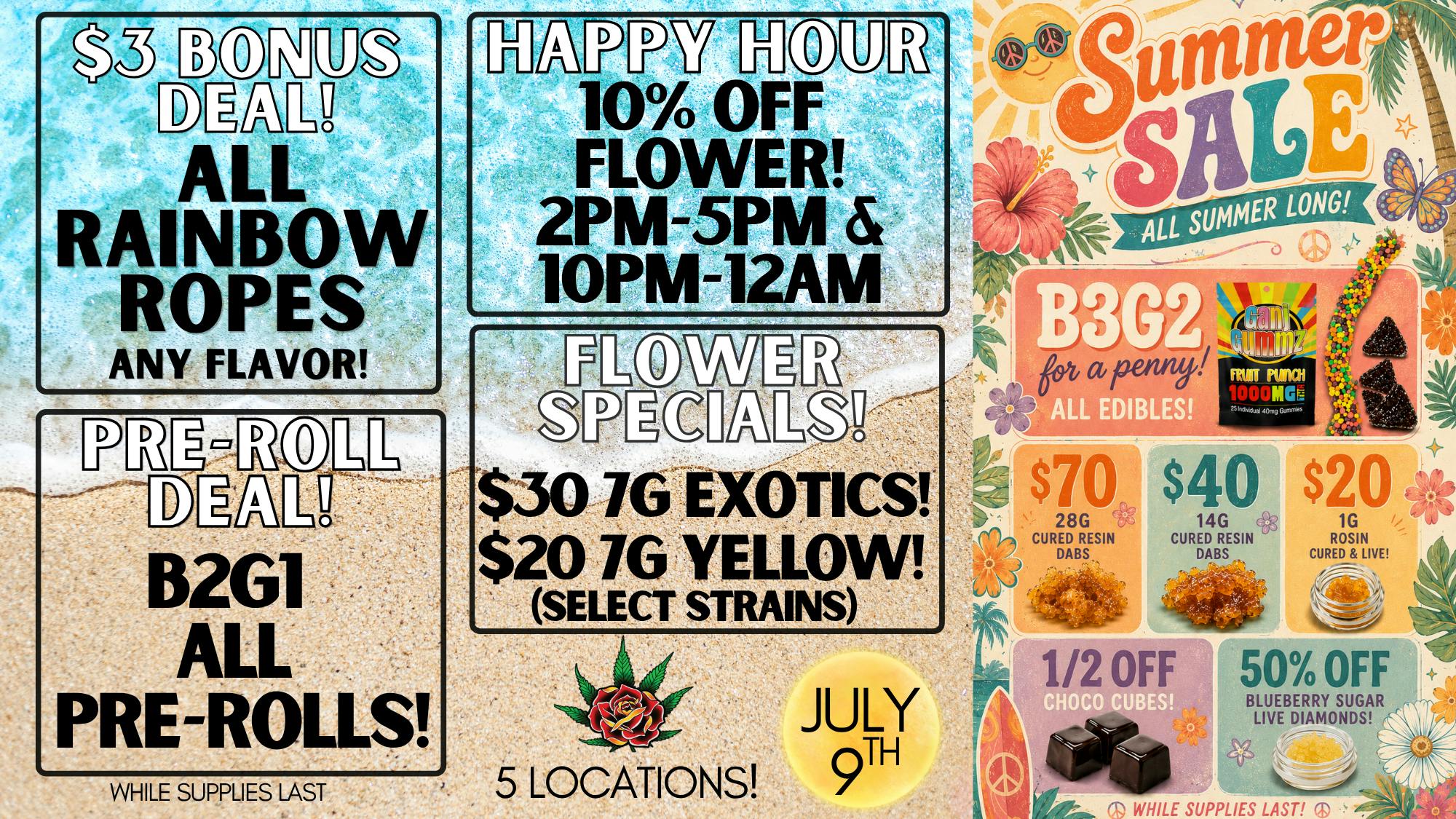 Eden Rose Dispensary Eden Rose Daily Deals 07/09/26
