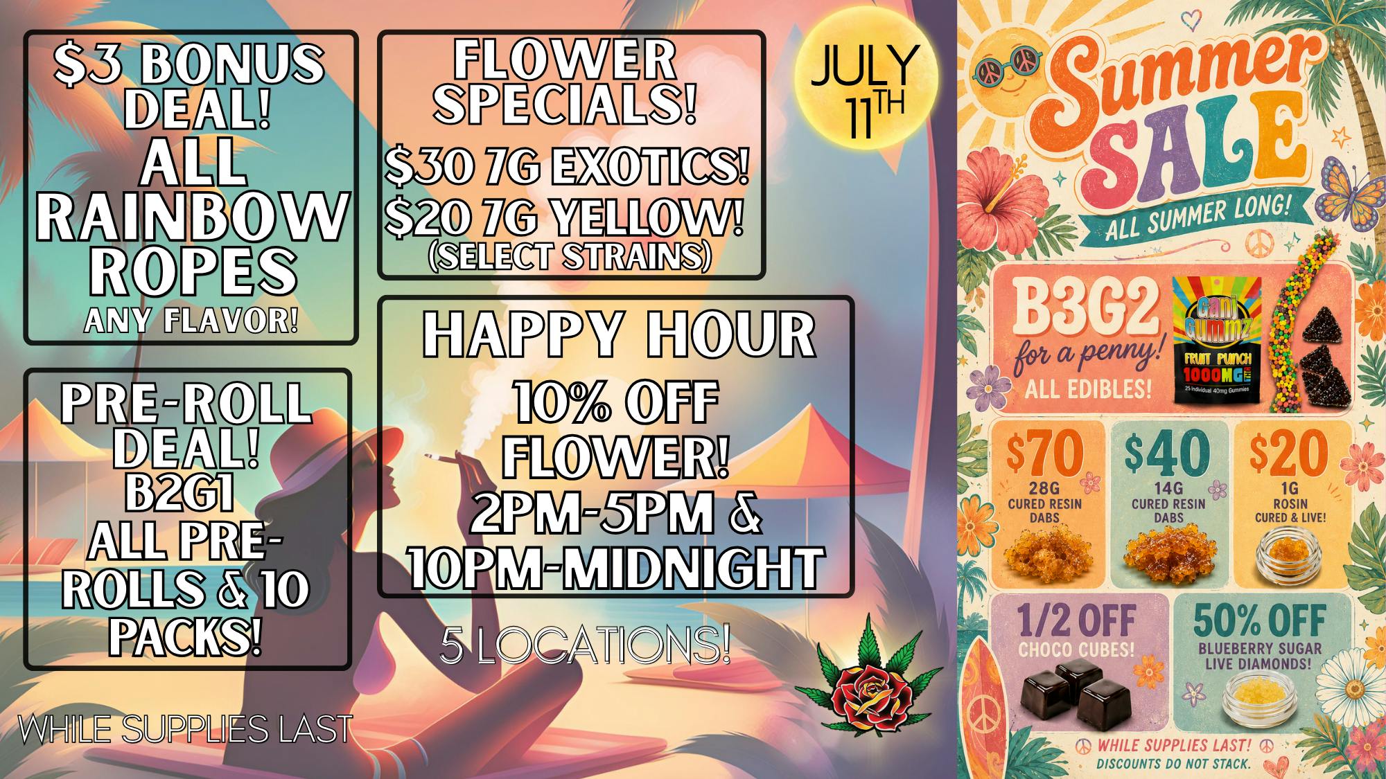 Bloom Cannabis Co - Mustang Eden Rose Daily Deals 7/11/26