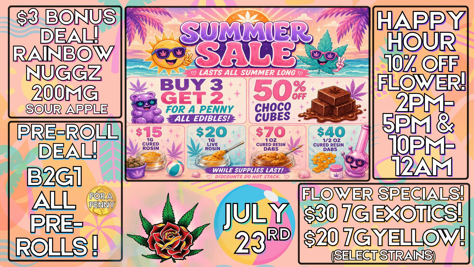 Eden Rose Dispensary Eden Rose Daily Deals 07/23/2026