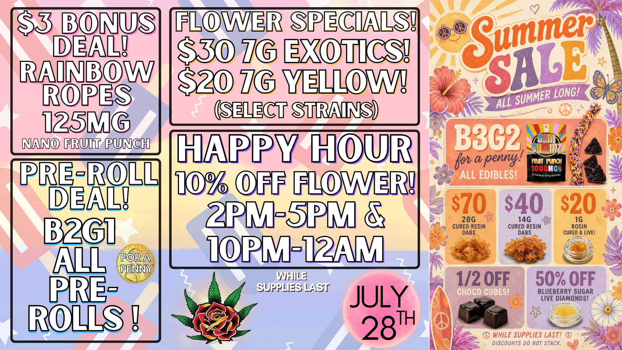 Eden Rose Dispensary Eden Rose Daily Deals 07/28/2026
