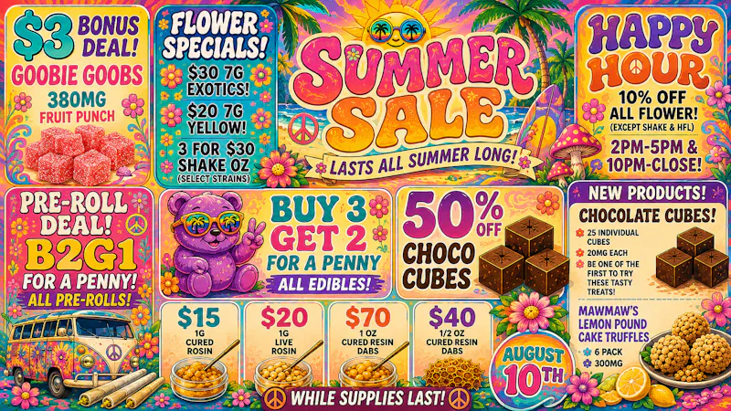Eden Rose Dispensary EDEN ROSE DEALS 08/10/2026