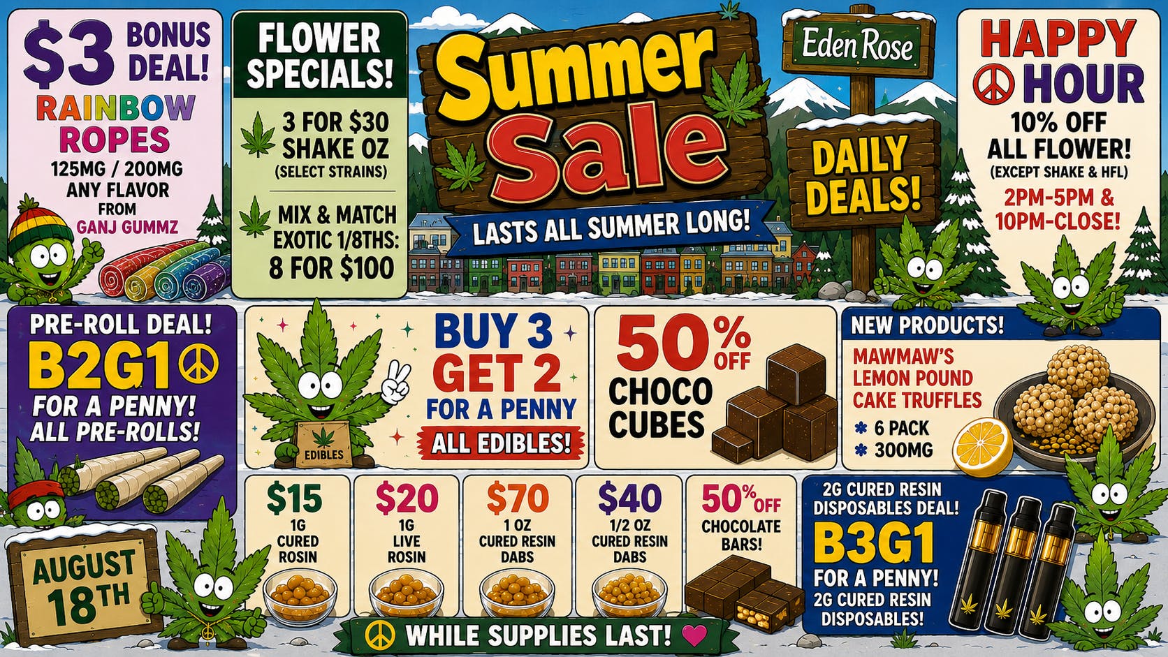 Eden Rose Dispensary Eden Rose Deals 08/18/2026