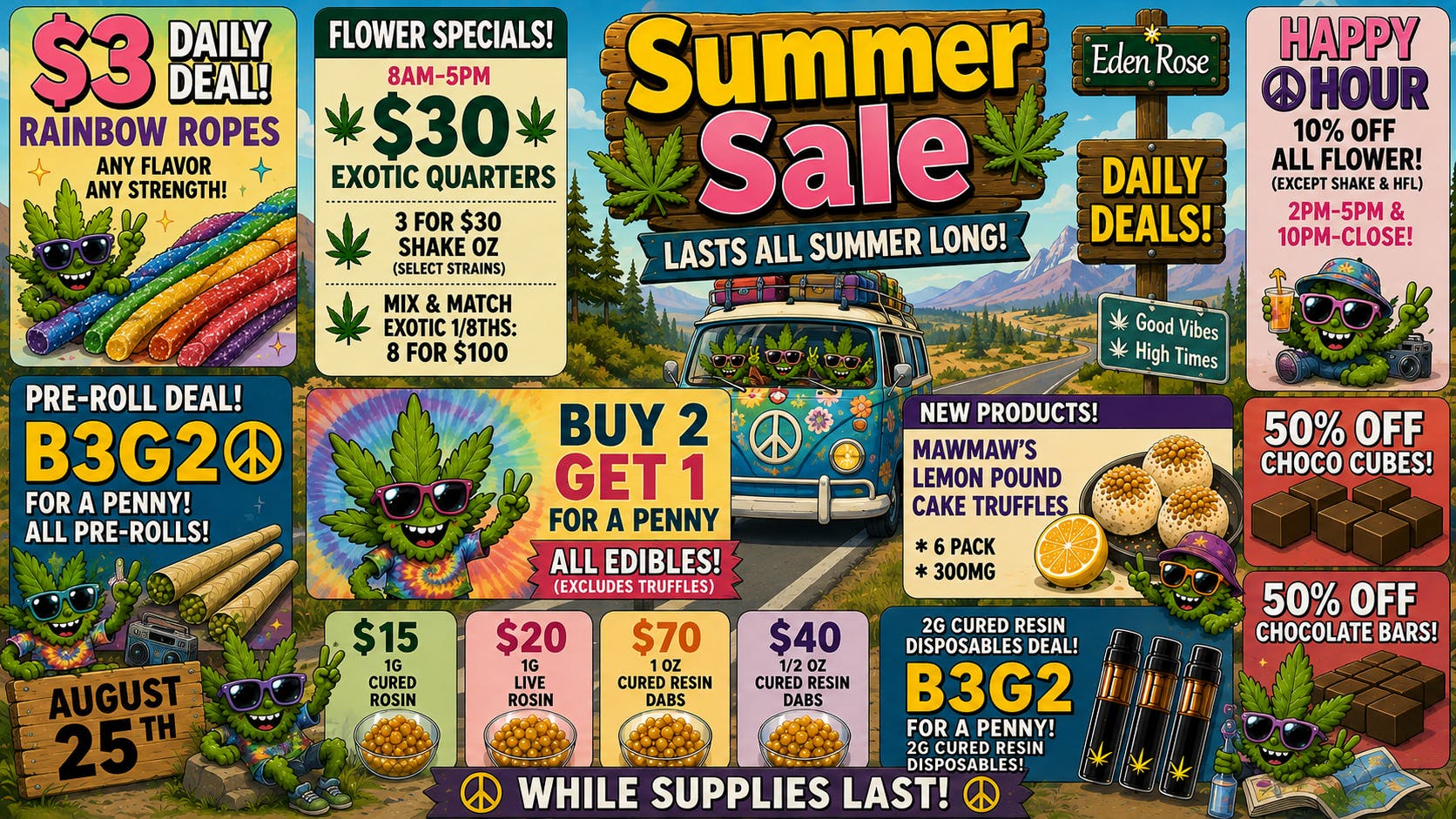 Eden Rose Dispensary Eden Rose Deals 08/25/2026