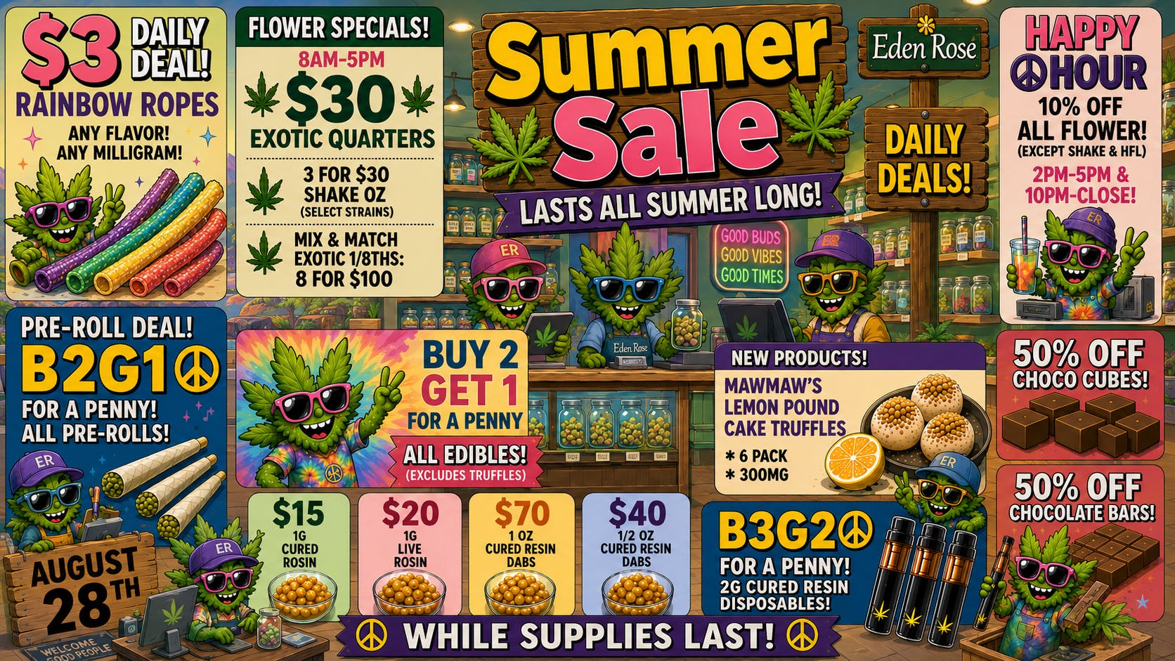 Eden Rose Dispensary - South Eden Rose Deals 08/28/2026