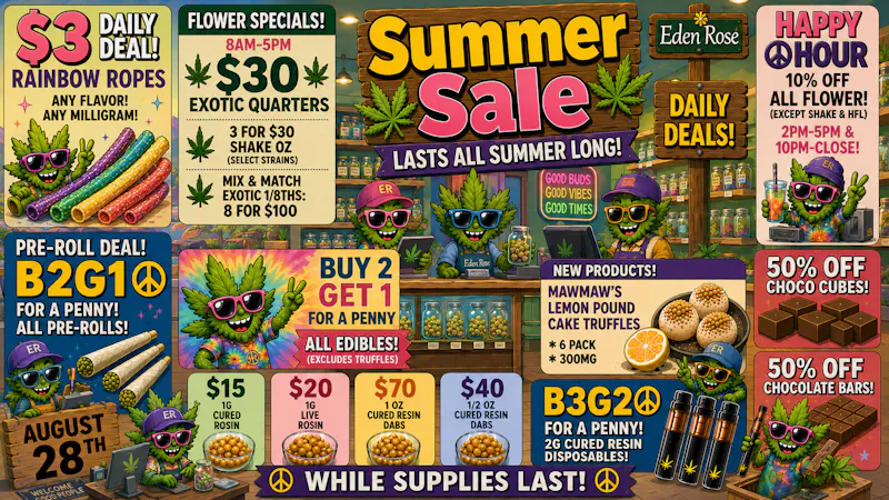 Eden Rose Dispensary - South Eden Rose Deals 08/28/2026
