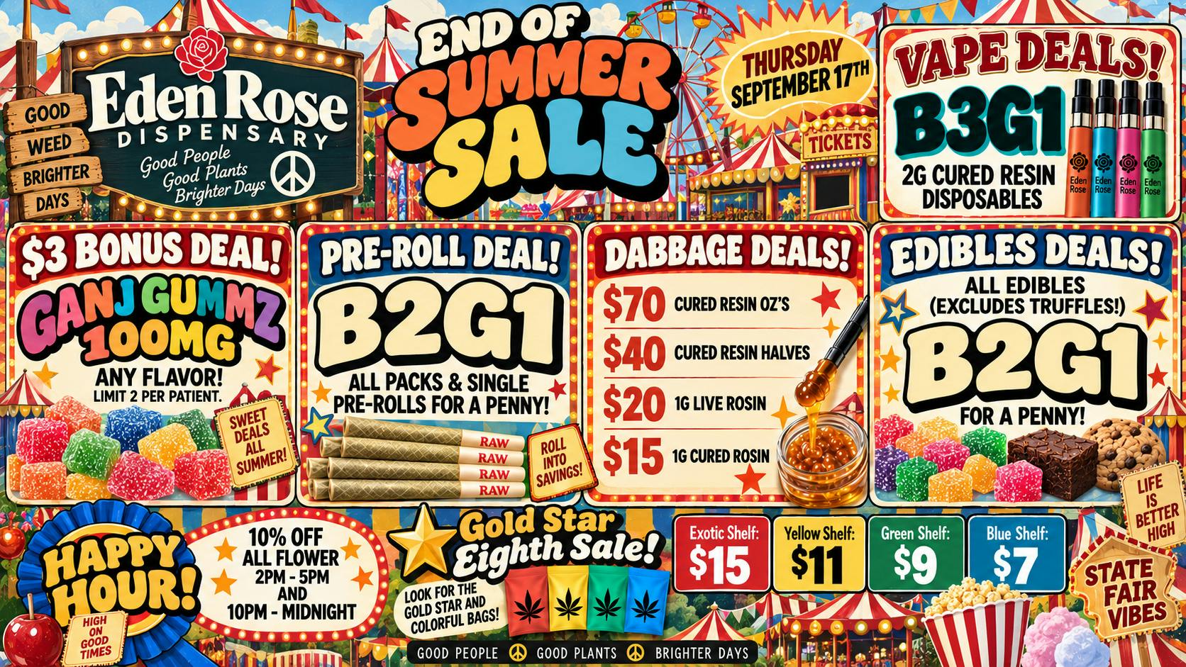 Eden Rose Dispensary - South Eden Rose Daily Deals 09/17/2026
