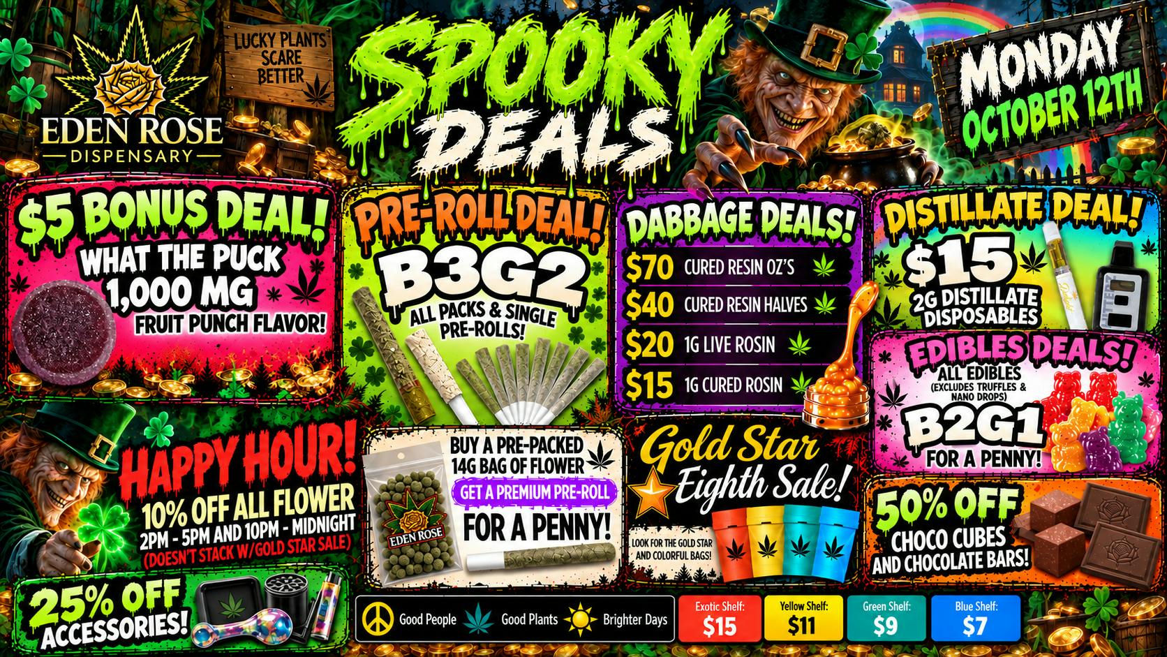 Eden Rose Dispensary - South Eden Rose Daily Deals 10/12/2026