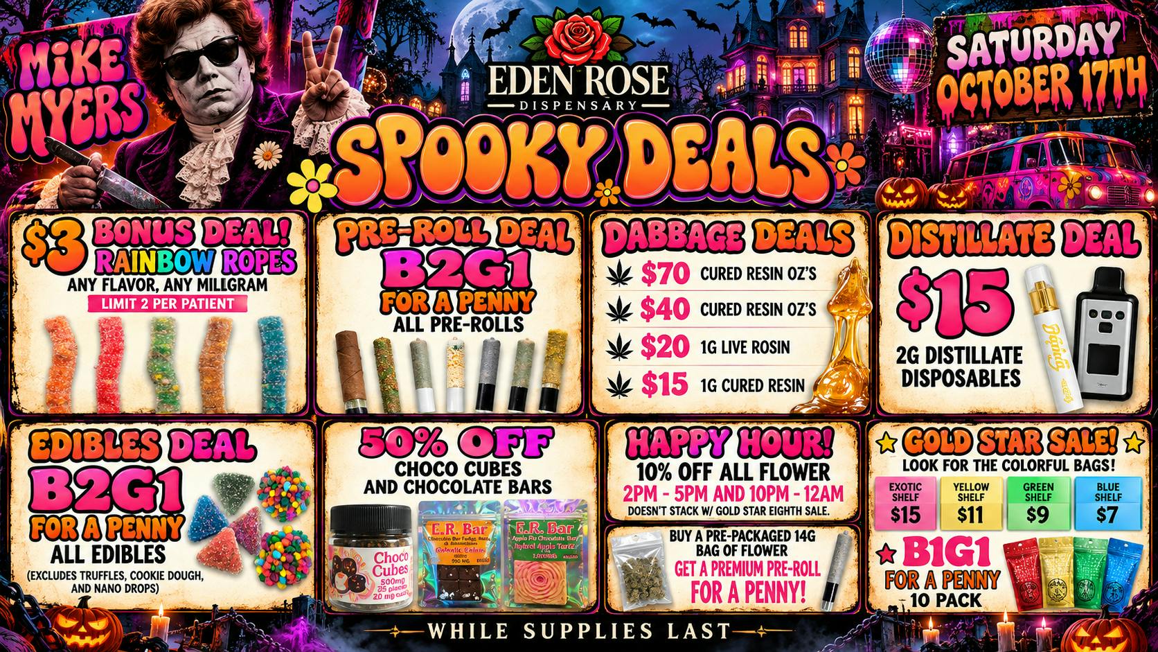 Eden Rose Dispensary Eden Rose Daily Deals 10/17/2026