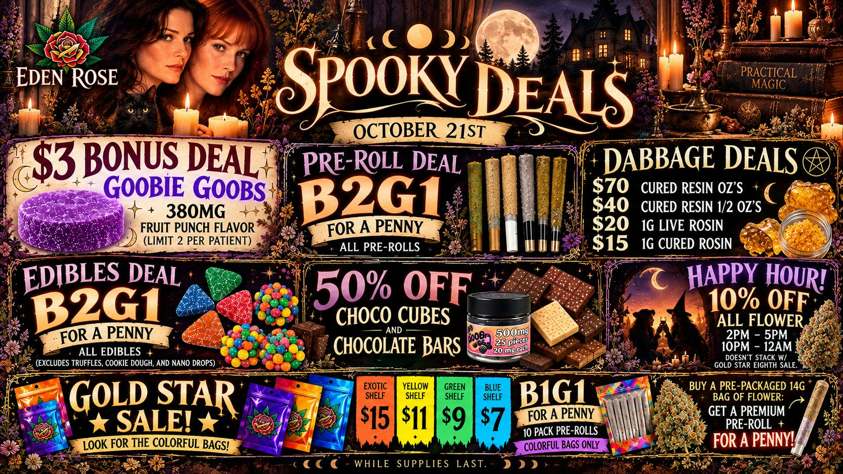 Eden Rose Dispensary Eden Rose Daily Deals 10/21/2026