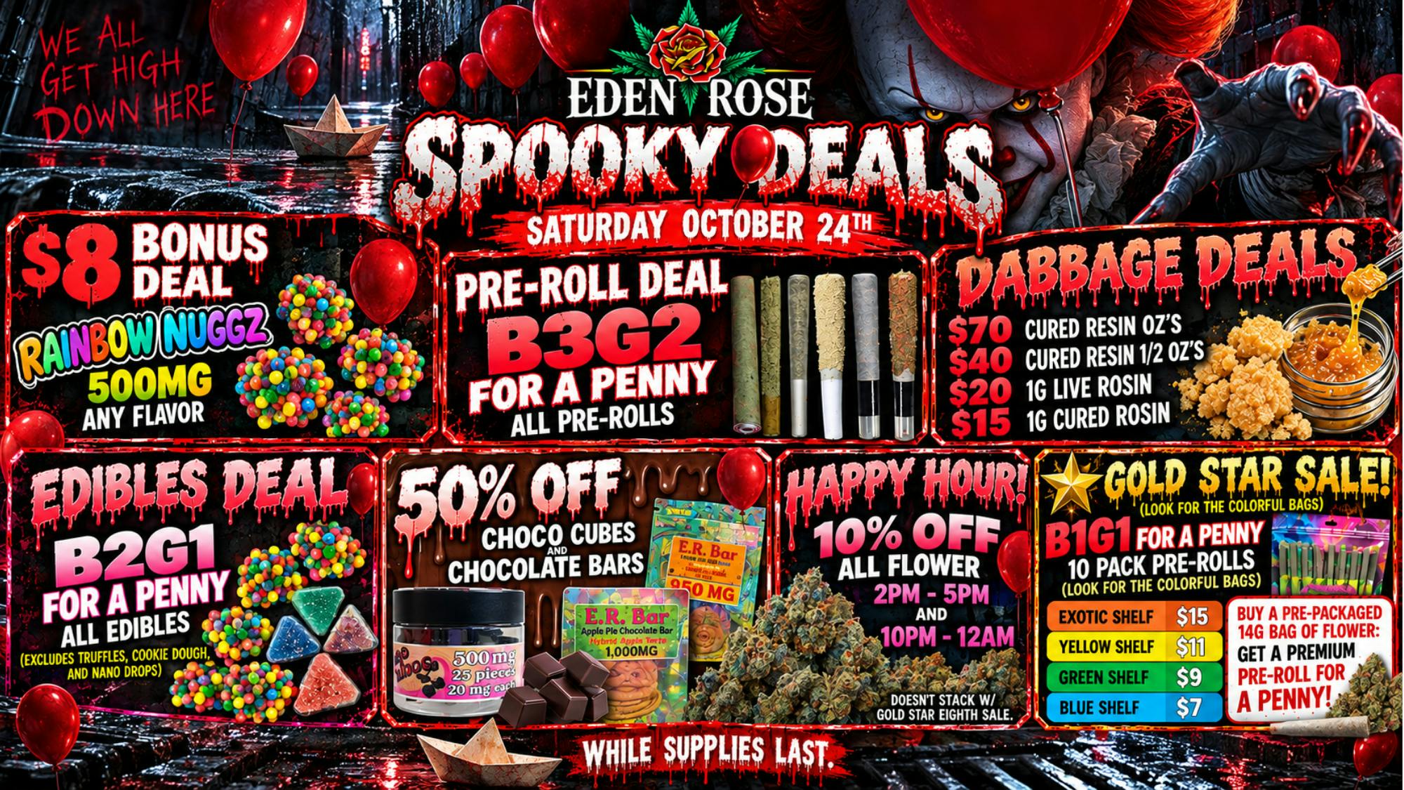 Eden Rose Dispensary Eden Rose Daily Deals 10/24/2026
