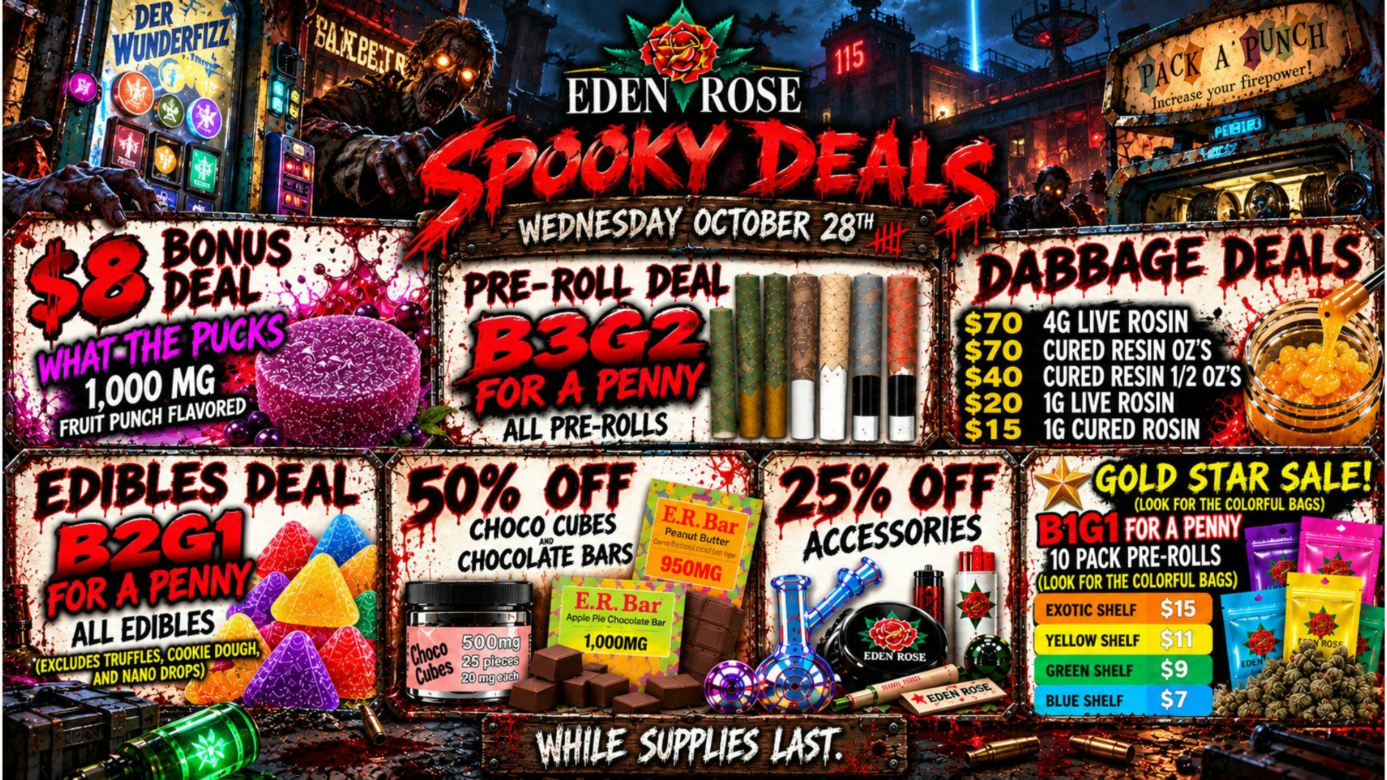 Eden Rose Dispensary - South Eden Rose Daily Deals 10/28/2026