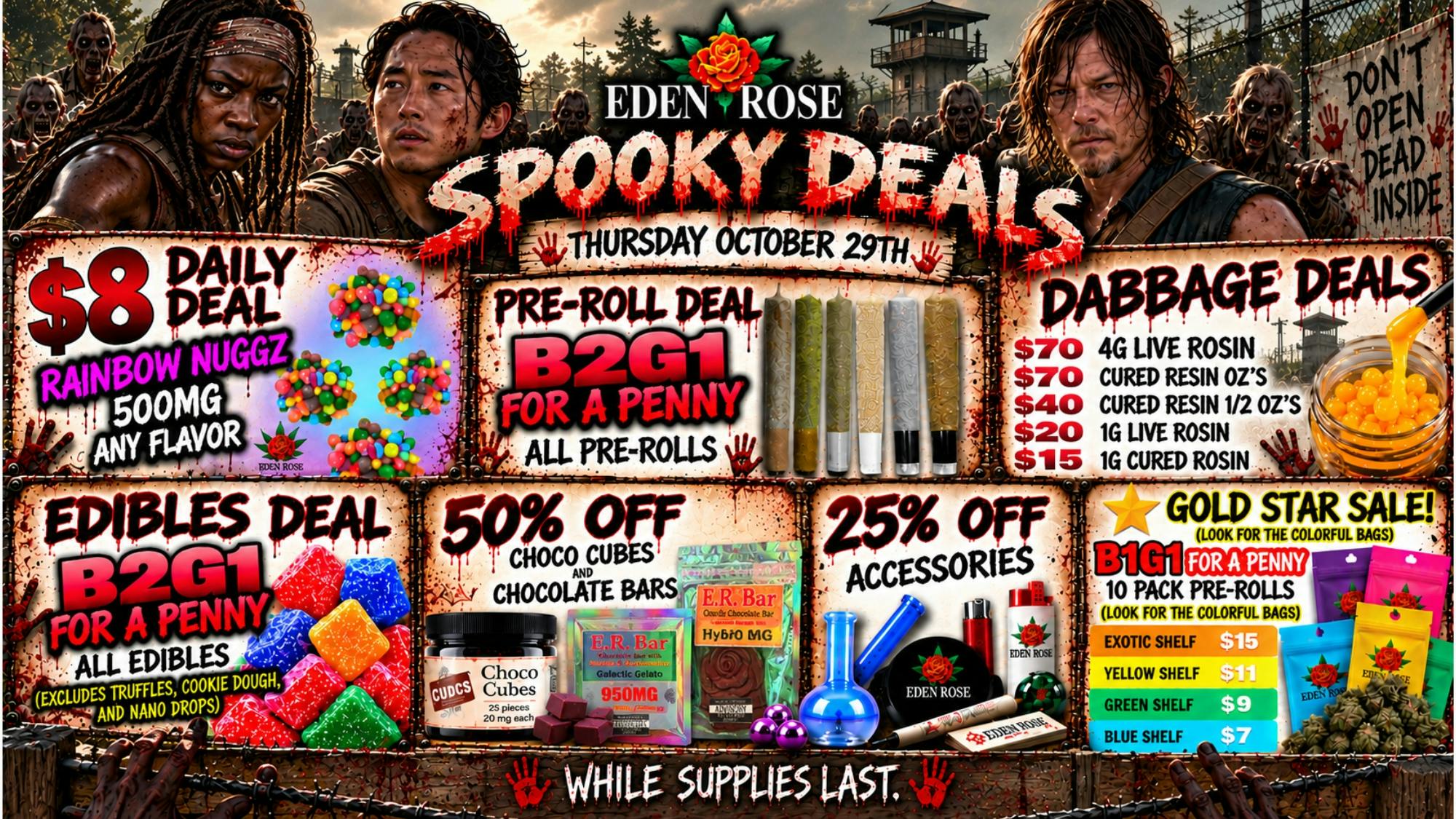 Eden Rose Dispensary Eden Rose Daily Deals 10/29/2026