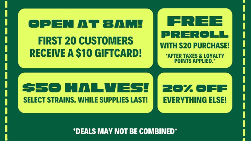 Grass Monkey Cannabis Company Green Friday! 11/28/25