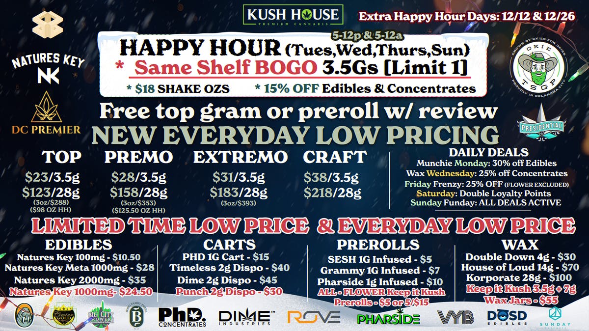 Hydro Kush House 🎄 NEWPRICING/SAME SHELF BOGO 🌟