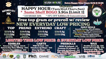 Kush House - 24 Hours Never Closed & Drive Thru! - Moore 🎄 NEWPRICING/SAME SHELF BOGO 🌟