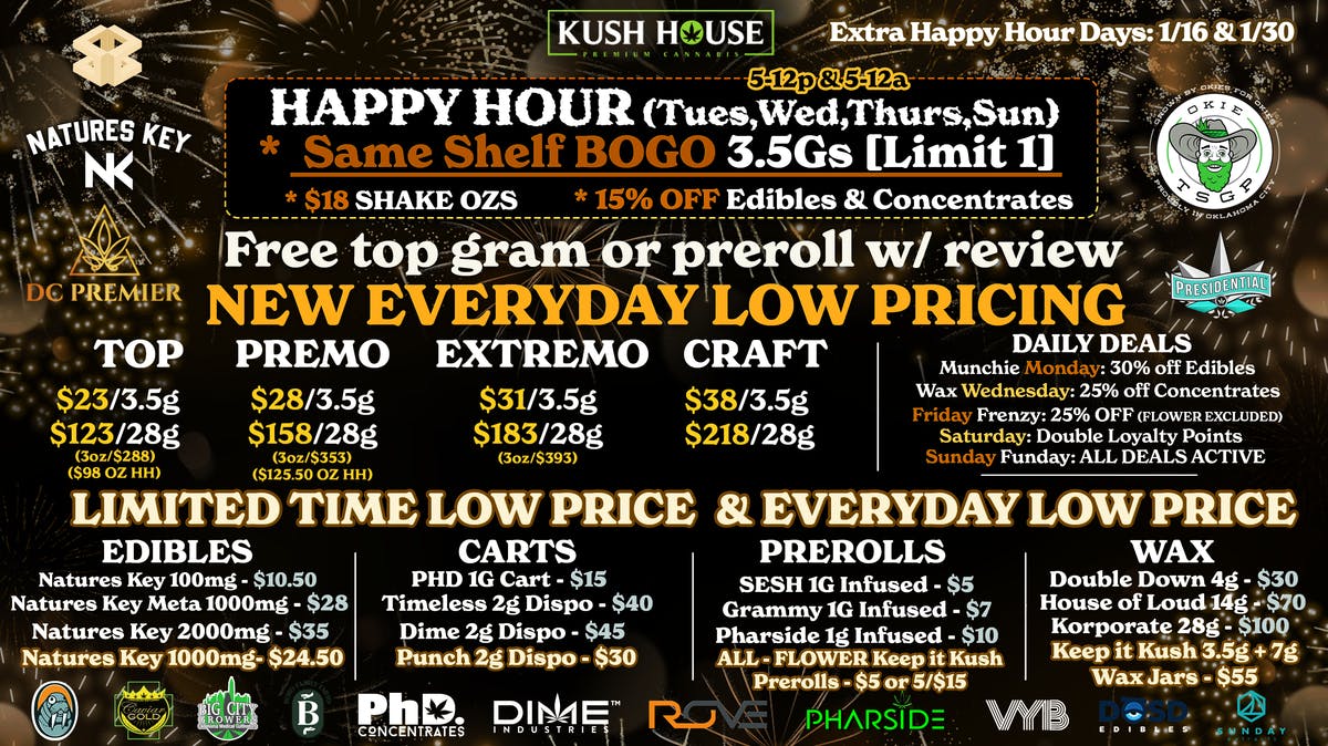 Hydro Kush House 🎆 NEWPRICING/SAME SHELF BOGO 🌃