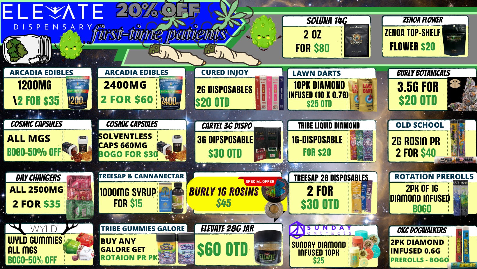 Elevate Dispensary Terp Tuesday - Tribe Splits 2 for $65