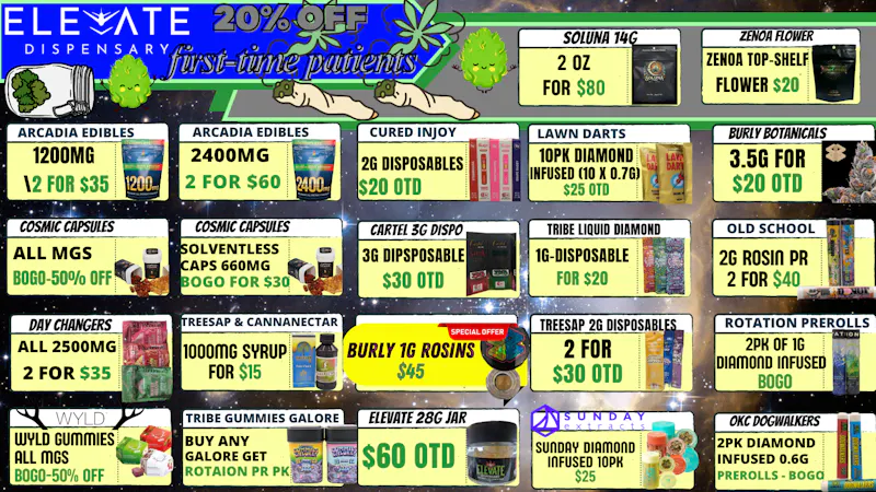 Elevate Dispensary Terp Tuesday - Tribe Splits 2 for $65