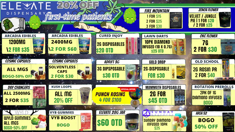 Elevate Dispensary Smoke Shop - Bethany Now Open 420 Weekend Madness